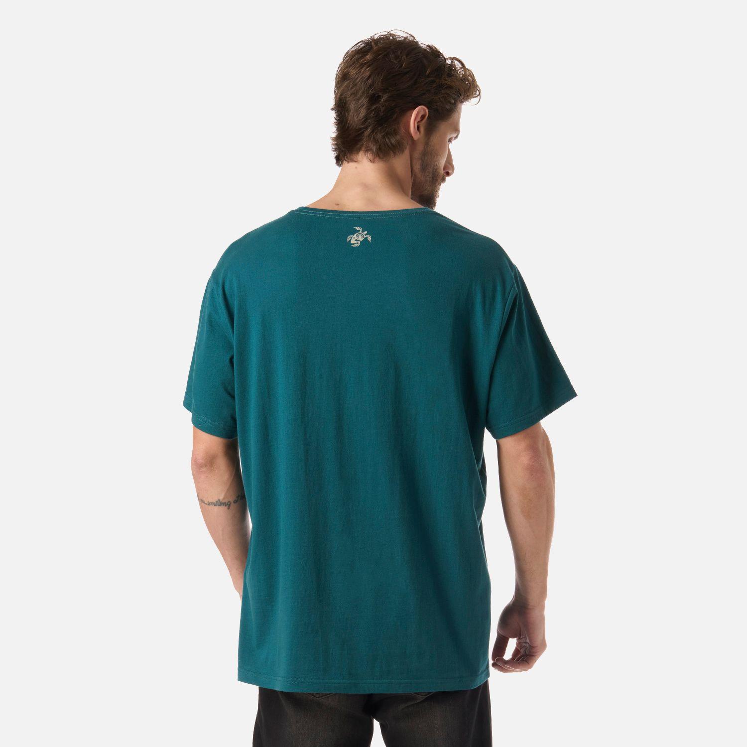 Polera Hombre Logo Petroleo Haka Honu V26-2