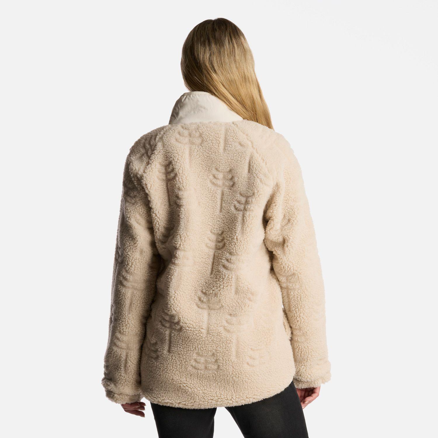 Poleron Mujer Zip-Porrito Beige Haka Honu-3