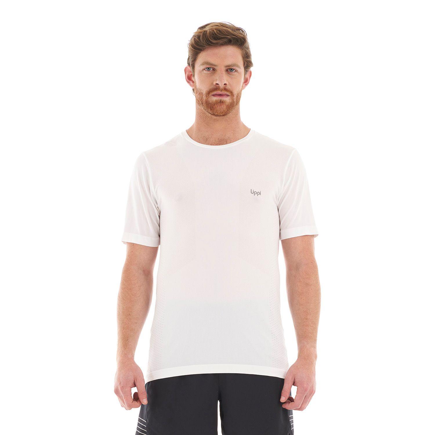 Polera Hombre Challenge Seamless T-Shirt Blanco Lippi-1