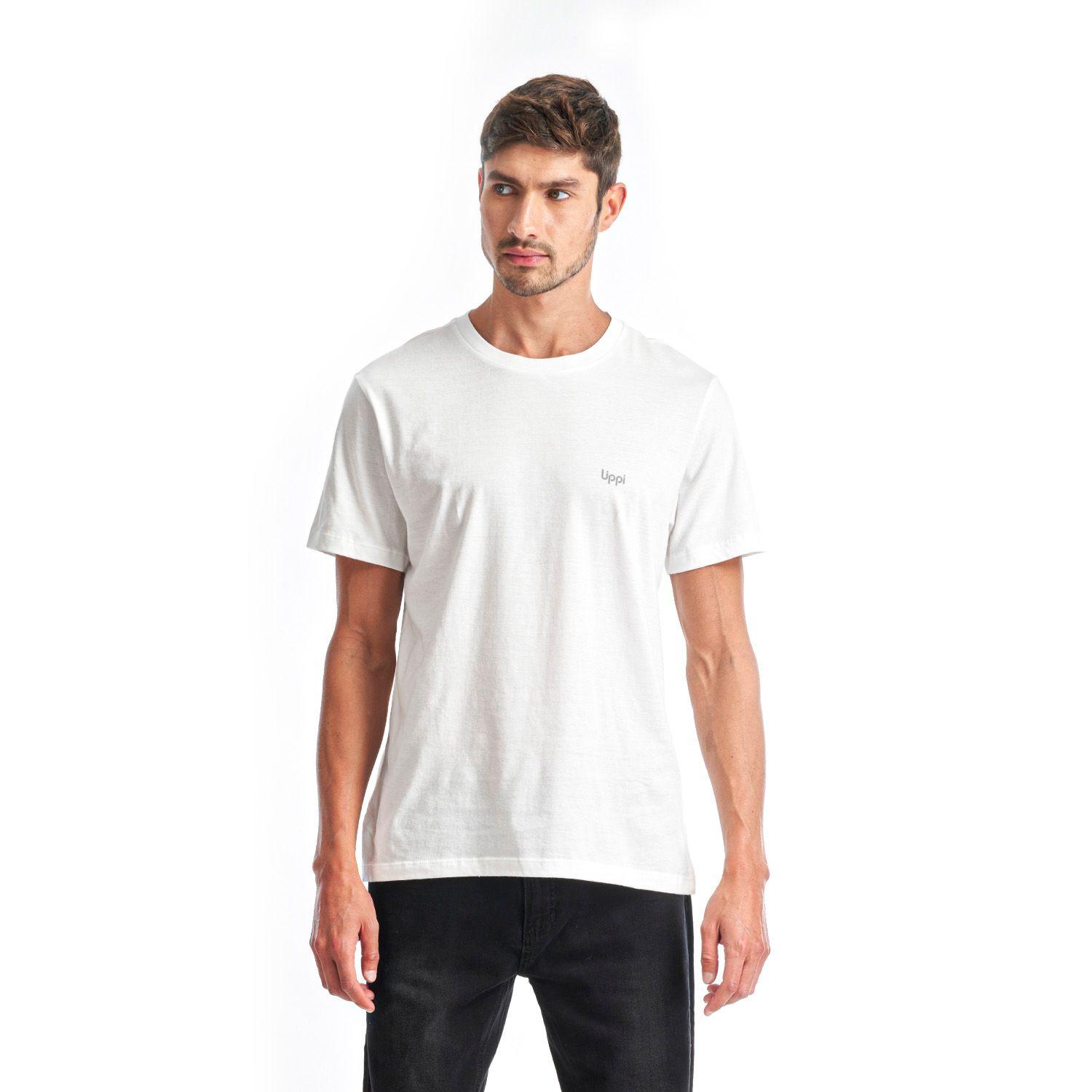 Polera Hombre Crew Organic T-Shirt Blanco Lippi-1