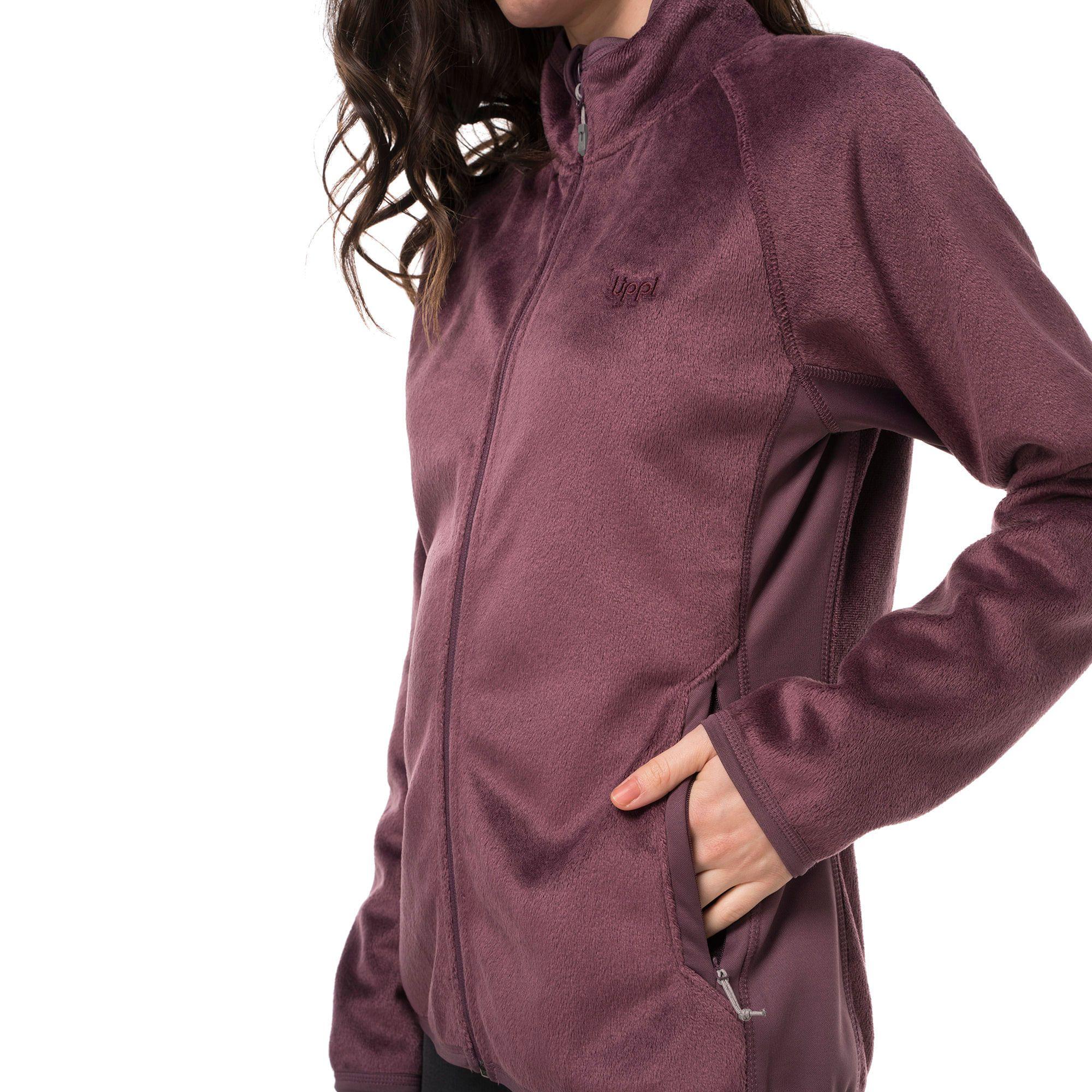 Chaqueta Mujer Brisk Shaggy-Pro Jacket Gris Claro Lippi-4