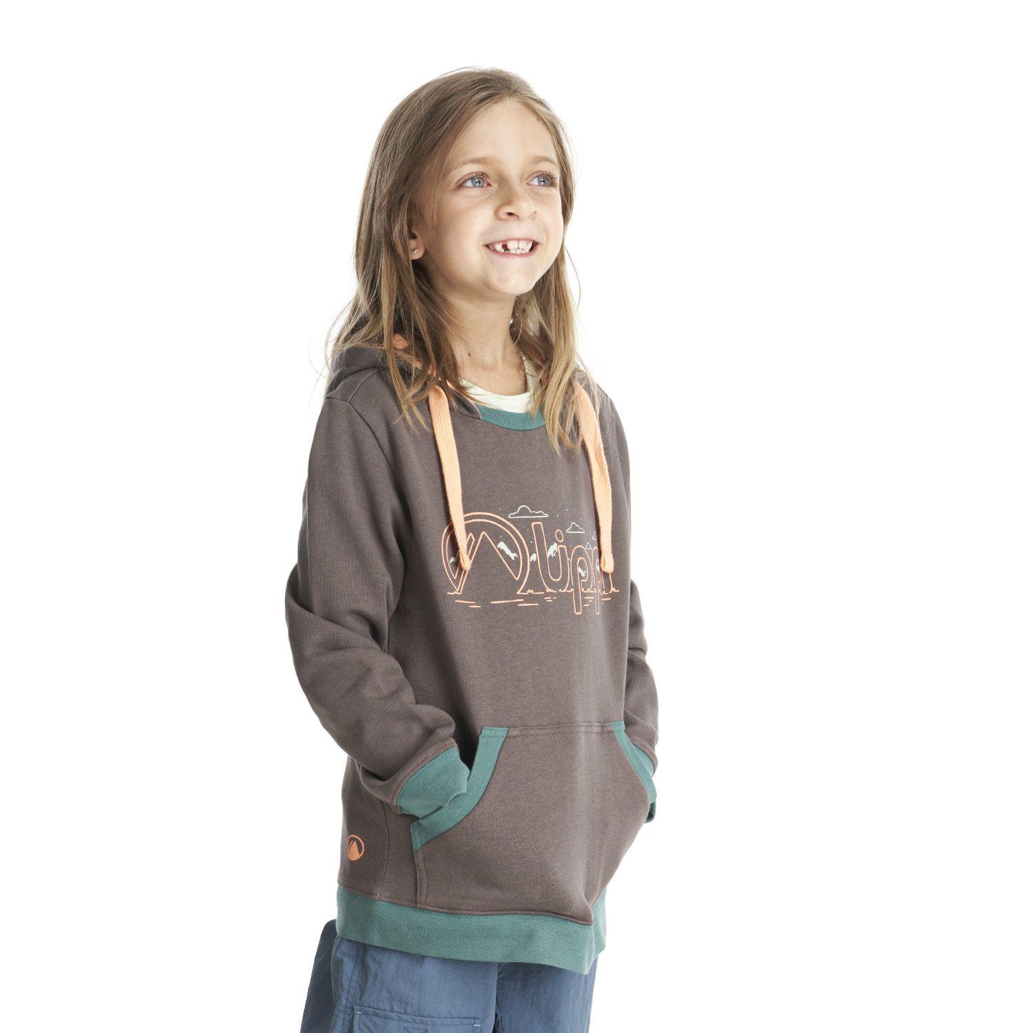 Poleron Niña Insigne Hoody Sweatshirt Gris Oscuro Lippi-2