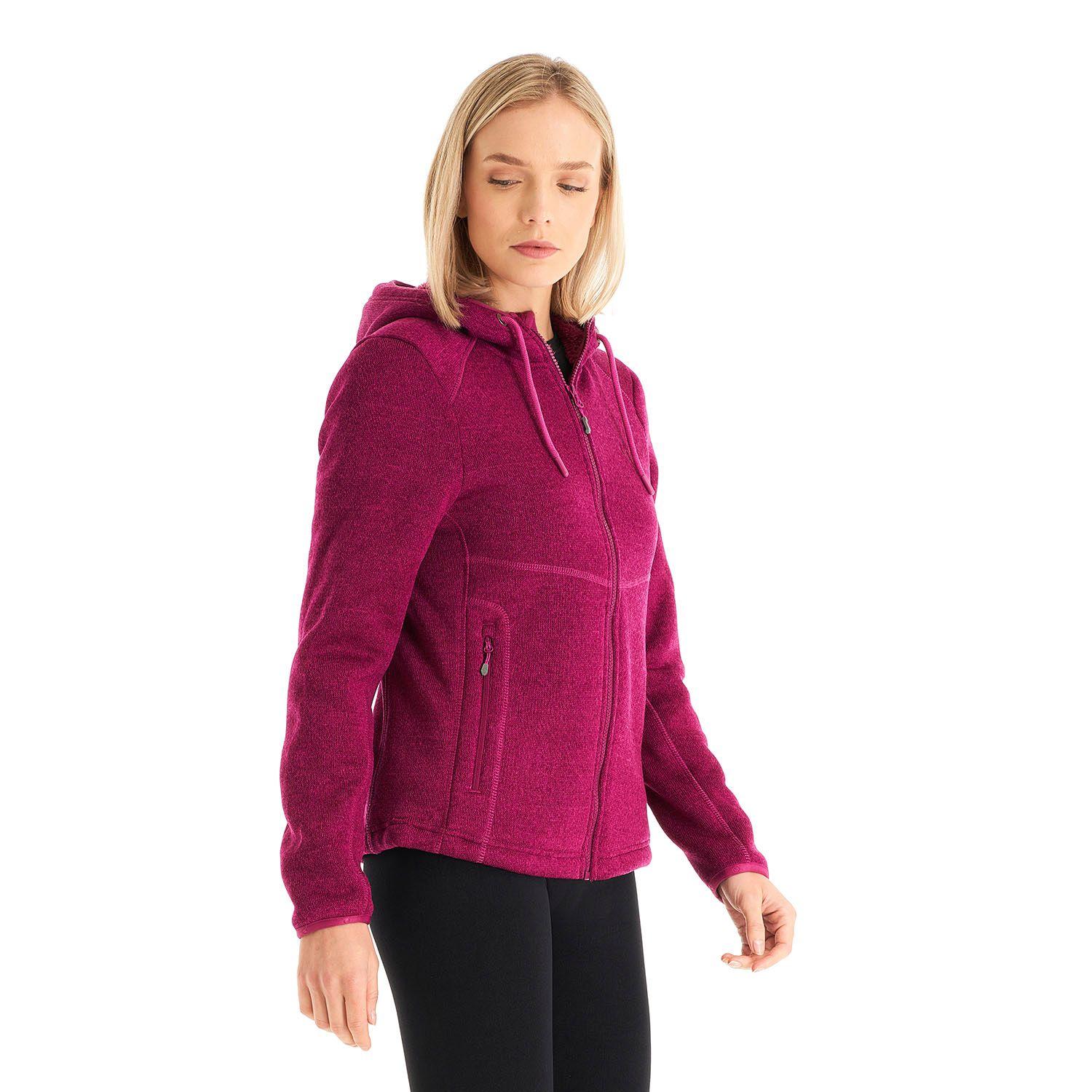 Polar Mujer Sense Blend-Pro Hoody Jacket Melange Palo Rosa Lippi-2