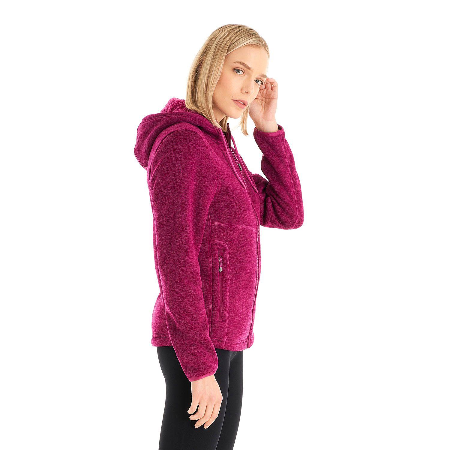 Polar Mujer Sense Blend-Pro Hoody Jacket Melange Palo Rosa Lippi-3