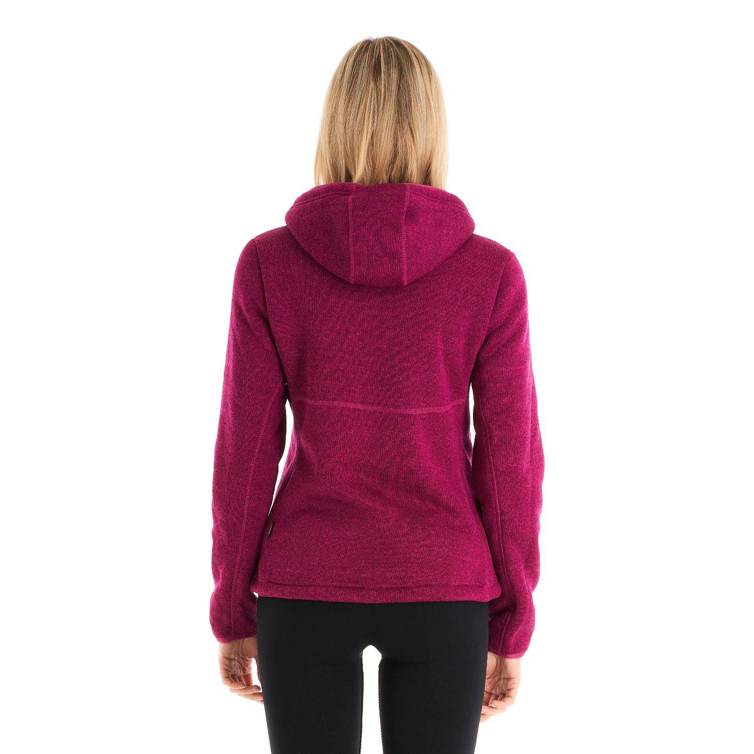 Polar Mujer Sense Blend-Pro Hoody Jacket Melange Palo Rosa Lippi-5