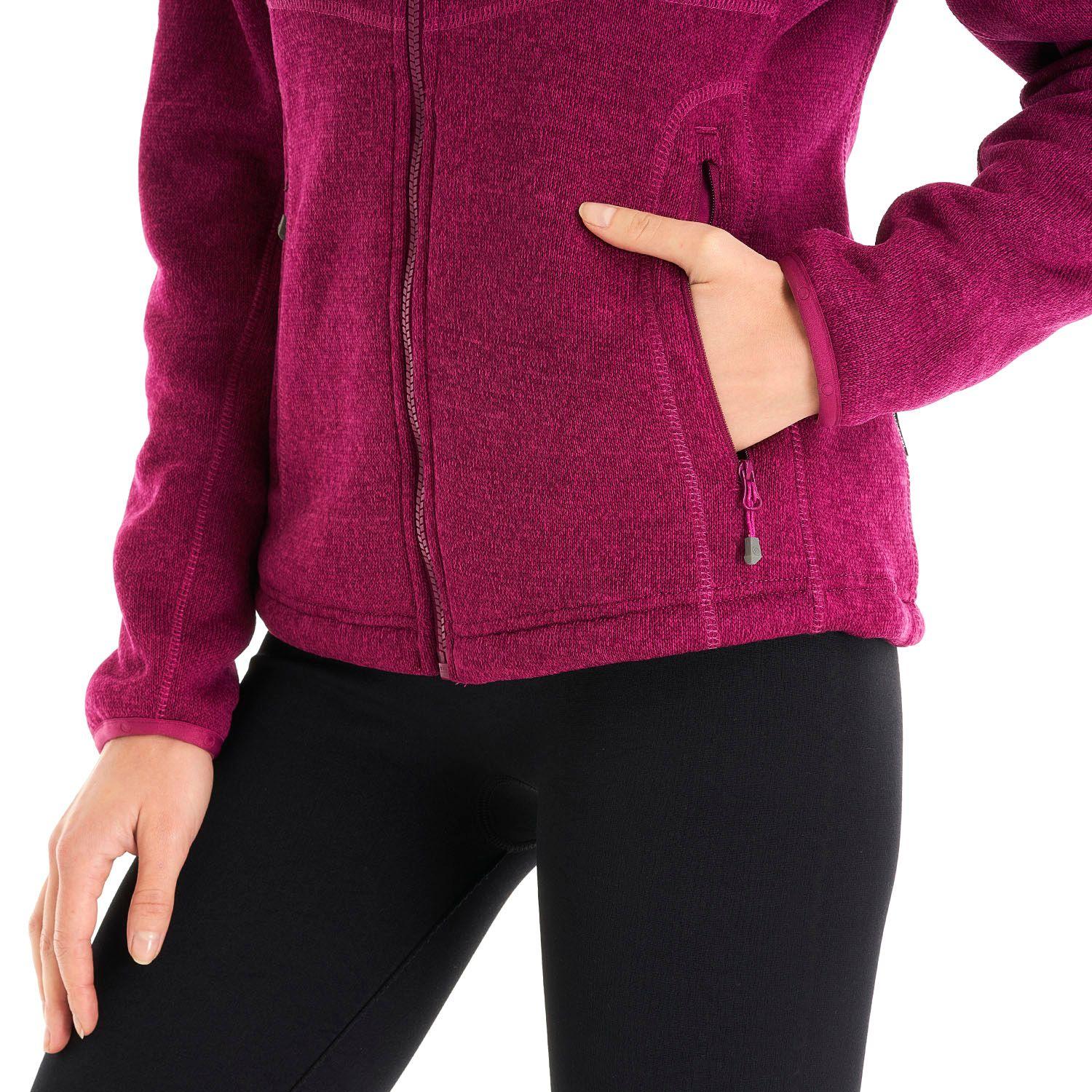 Polar Mujer Sense Blend-Pro Hoody Jacket Melange Palo Rosa Lippi-7