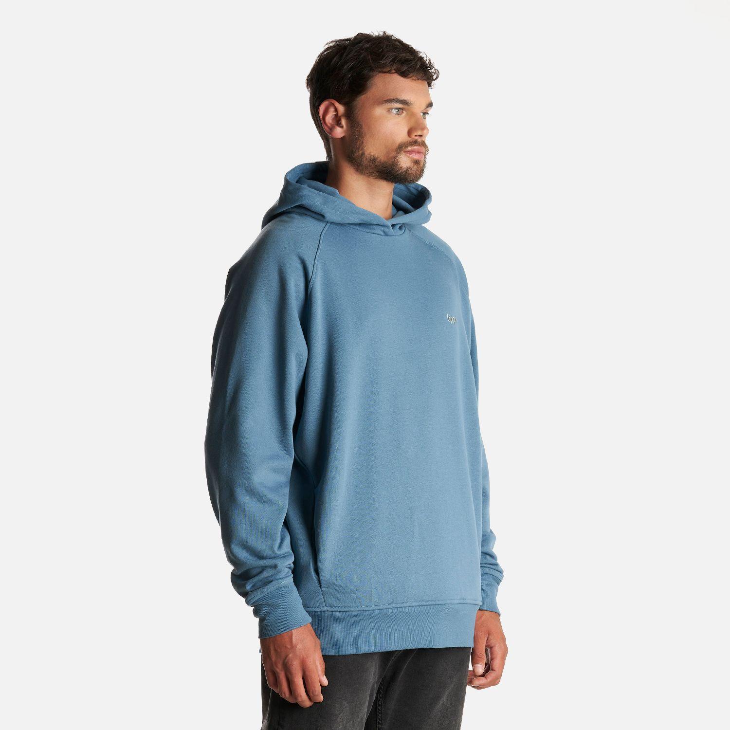 Poleron Hombre Ulmo Hoody Sweatshirt Azul Piedra Lippi-2