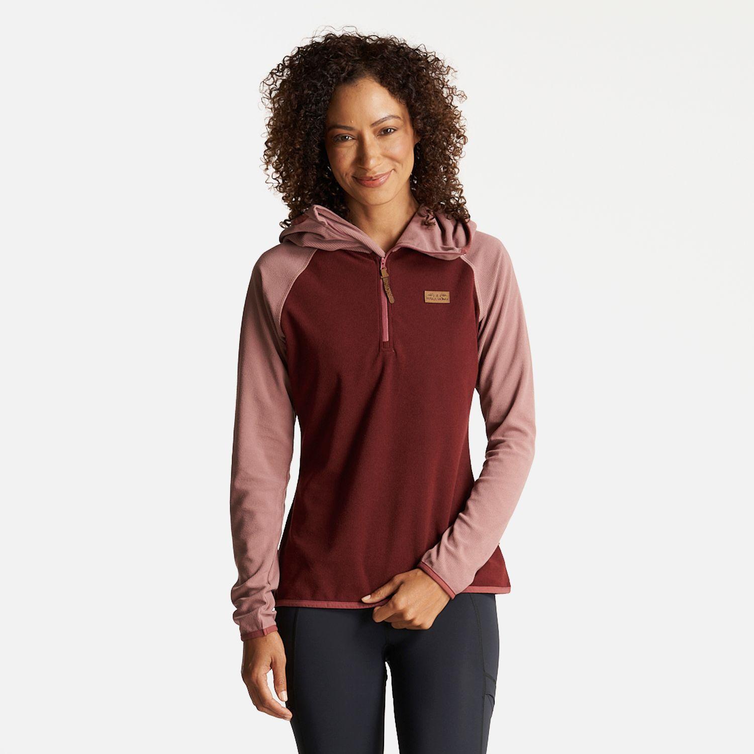 Poleron Mujer Taina Pro Rosa Oscuro Haka Honu-1