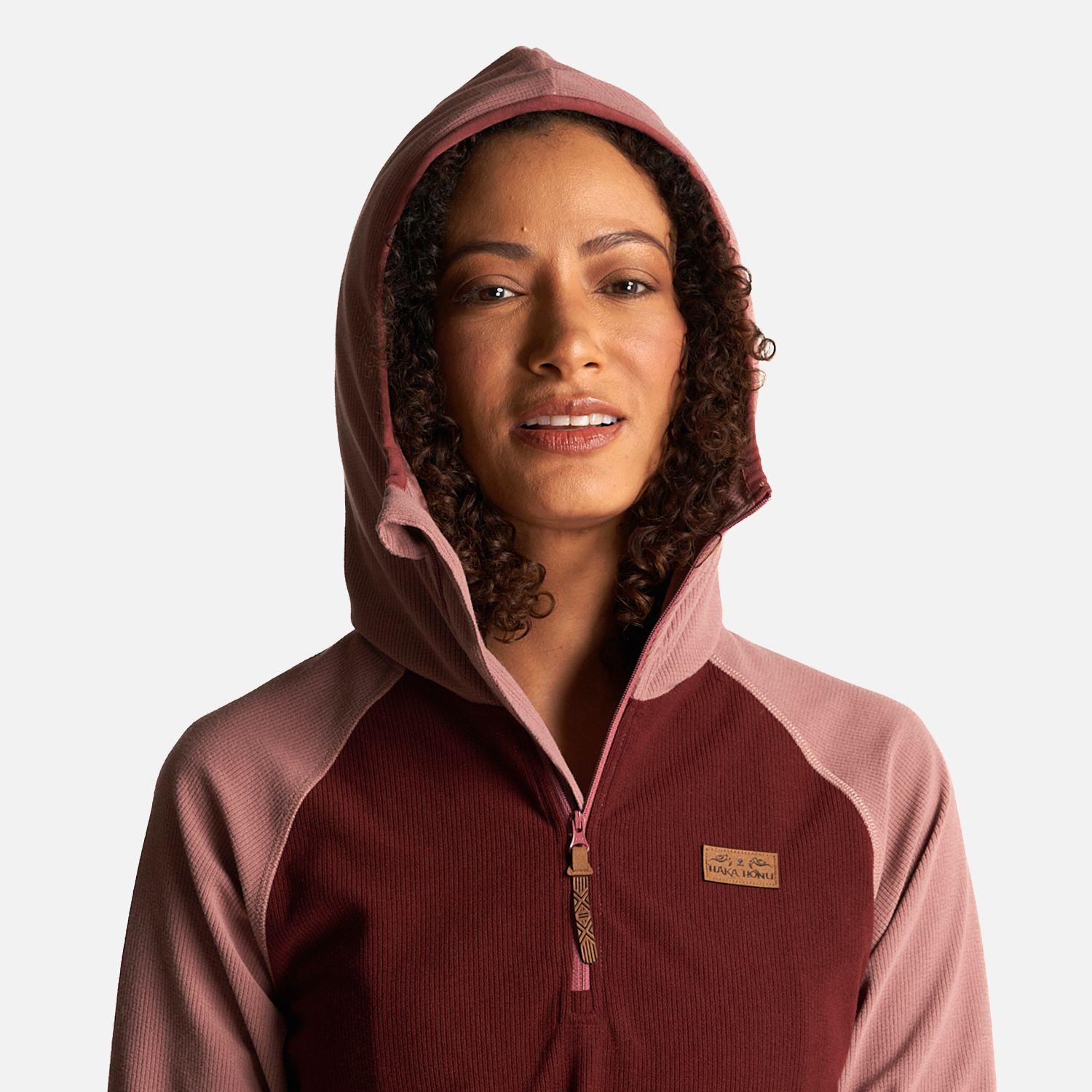 Poleron Mujer Taina Pro Rosa Oscuro Haka Honu-4