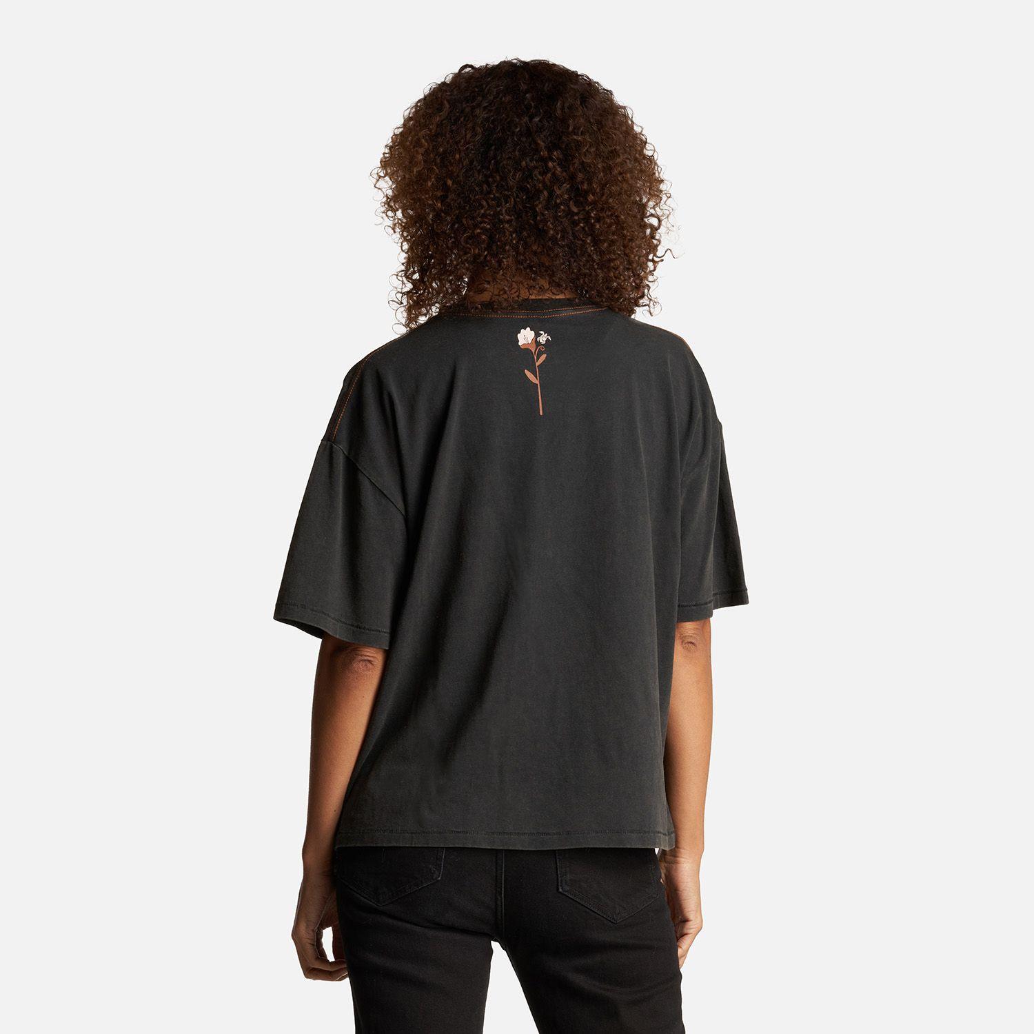 Polera Mujer Gorrión Print Negro Haka Honu-2