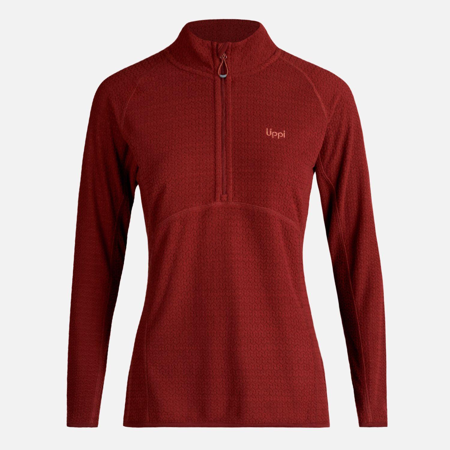 Poleron Mujer Jacaranda Nano-F 14 Zip Vino Lippi-0