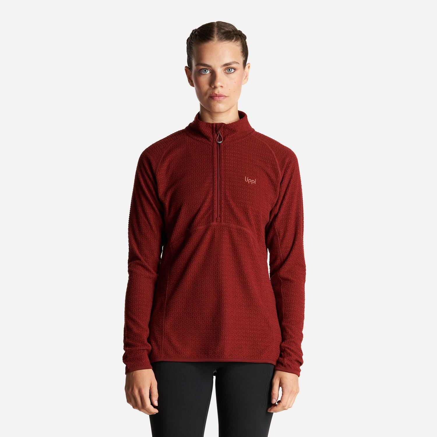 Poleron Mujer Jacaranda Nano-F 14 Zip Vino Lippi-1