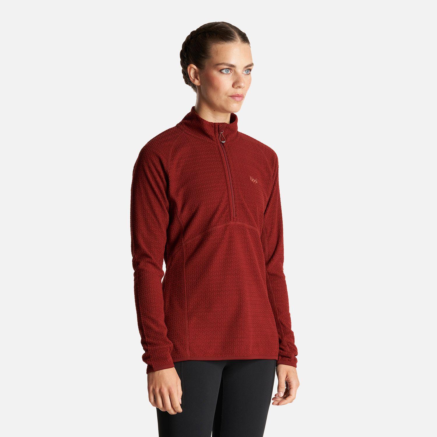 Poleron Mujer Jacaranda Nano-F 14 Zip Vino Lippi-2