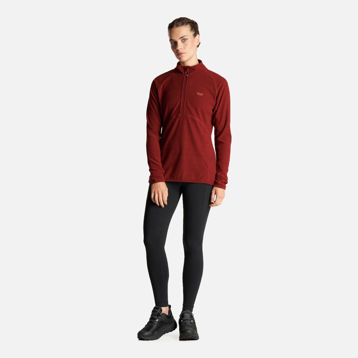 Poleron Mujer Jacaranda Nano-F 14 Zip Vino Lippi-5