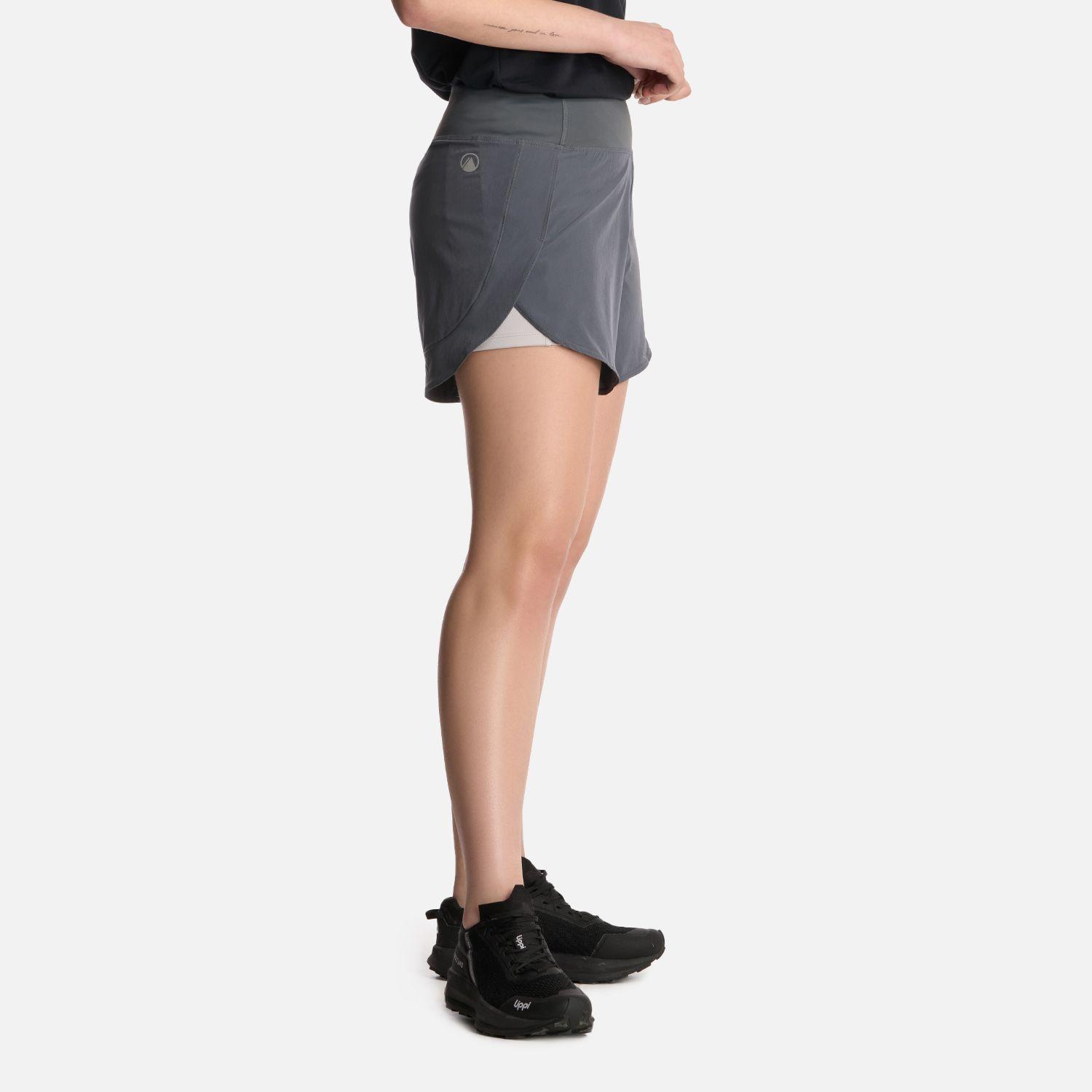 Short Mujer Go For It Short Gris Medio Lippi-1