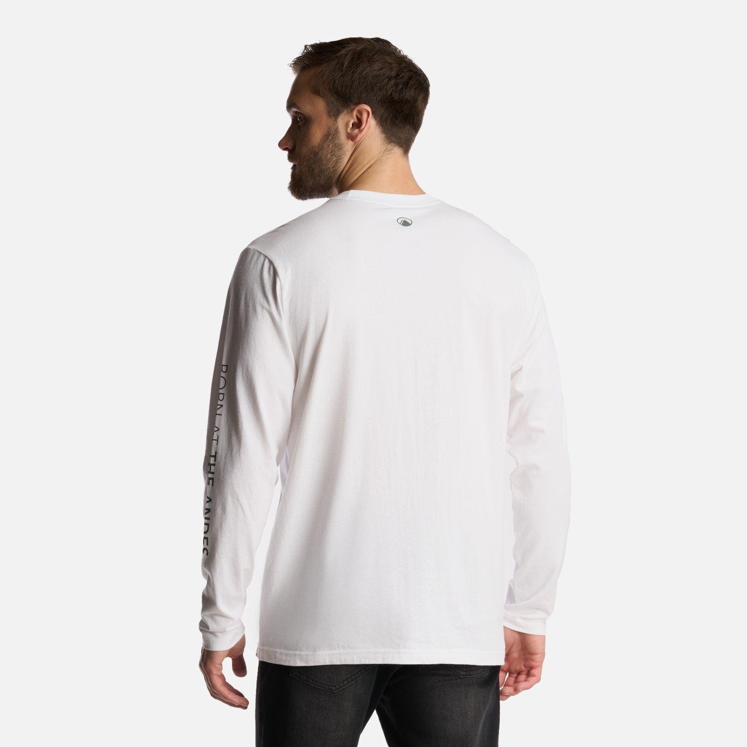 Polera Hombre Logo Lippi Long Sleeve T-Shirt Blanco Lippi-3
