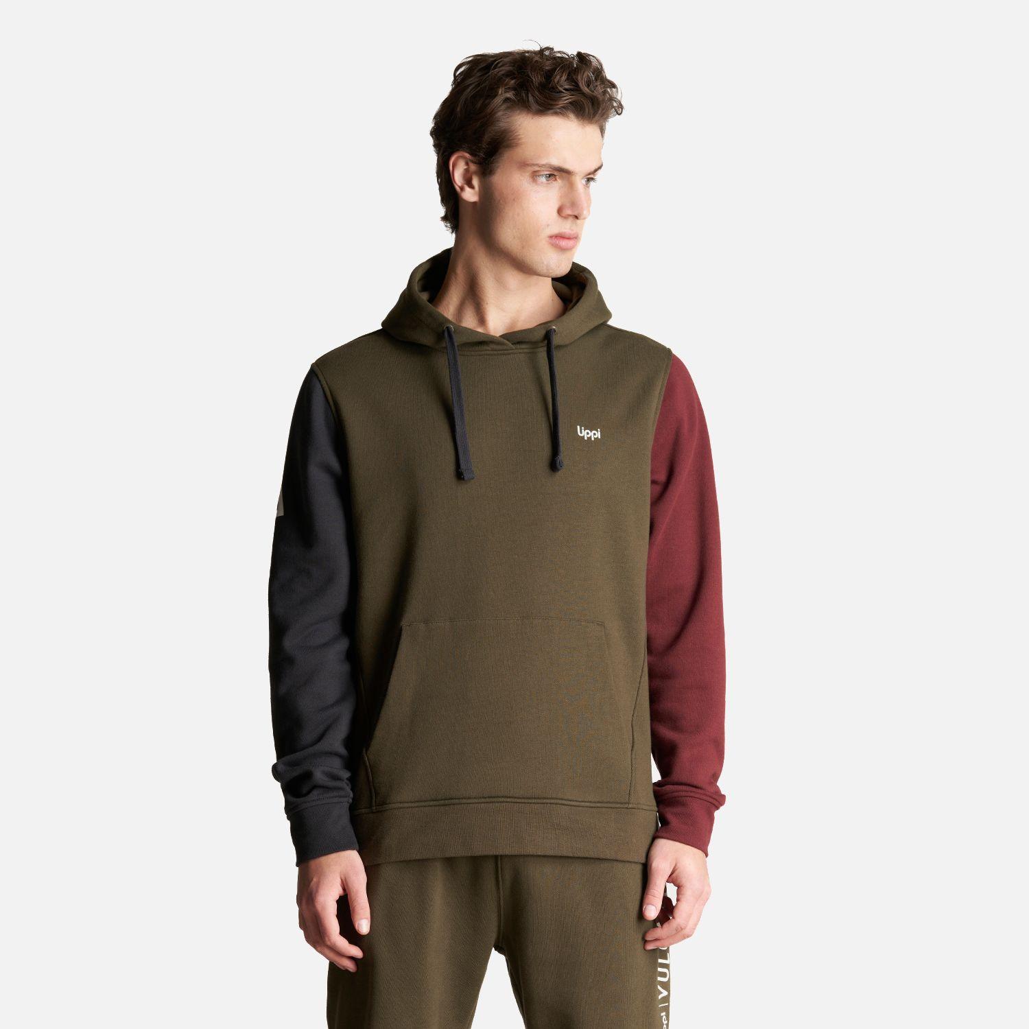 Poleron Hombre Insigne Vulcano Hoody Sweatshirt Oliva Oscuro Lippi-1