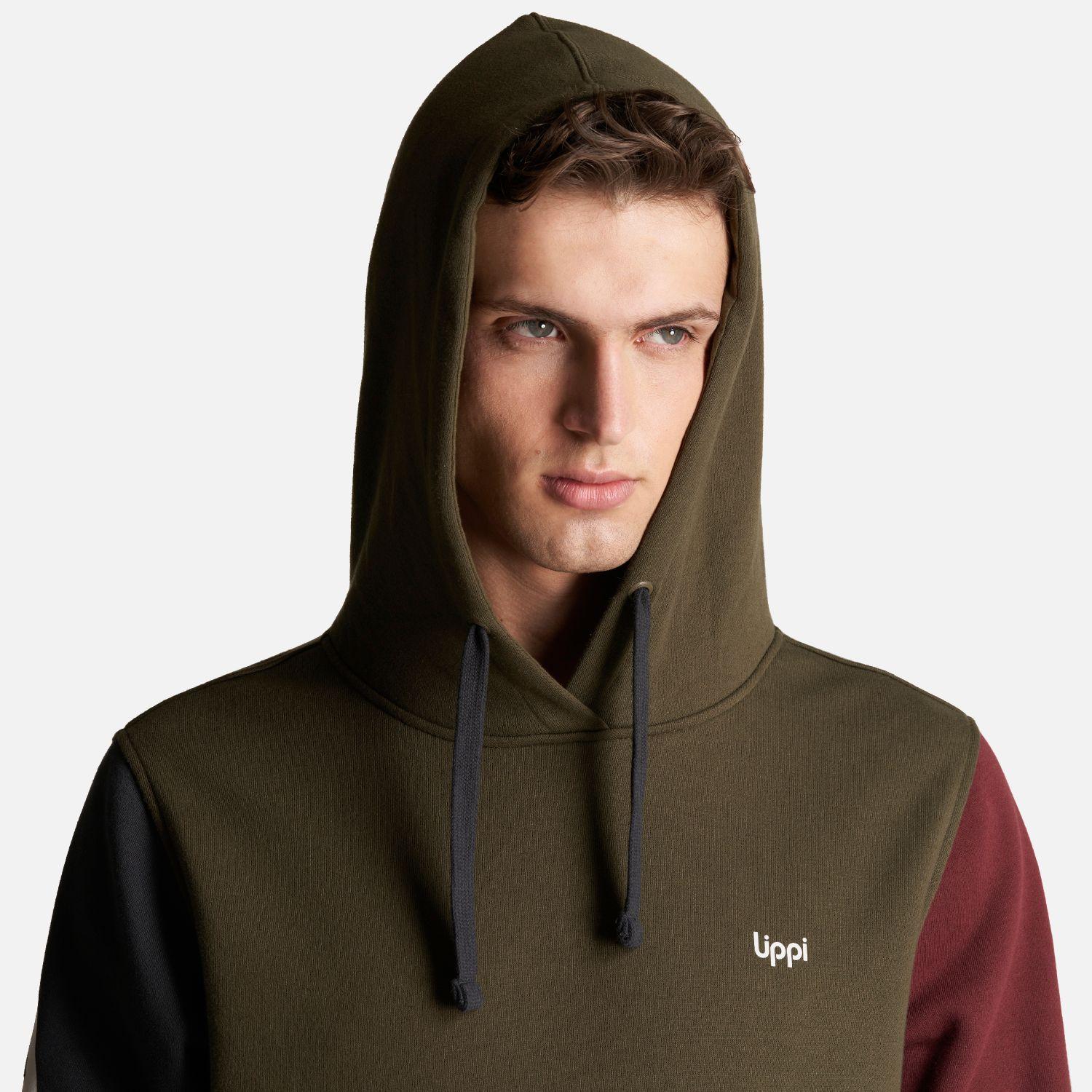 Poleron Hombre Insigne Vulcano Hoody Sweatshirt Oliva Oscuro Lippi-5