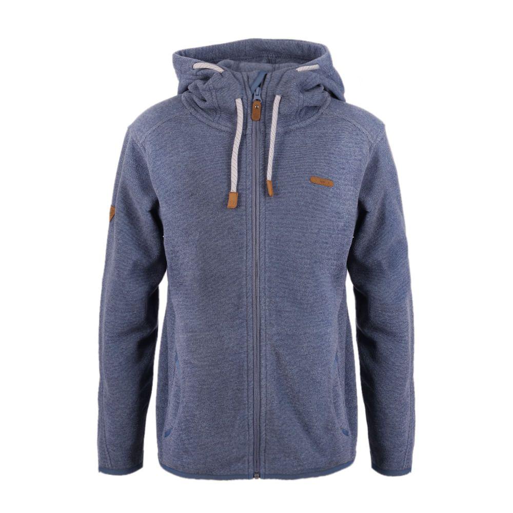 Poleron Niño Stripes Nano-F Full Zip Azul Piedra Lippi-0