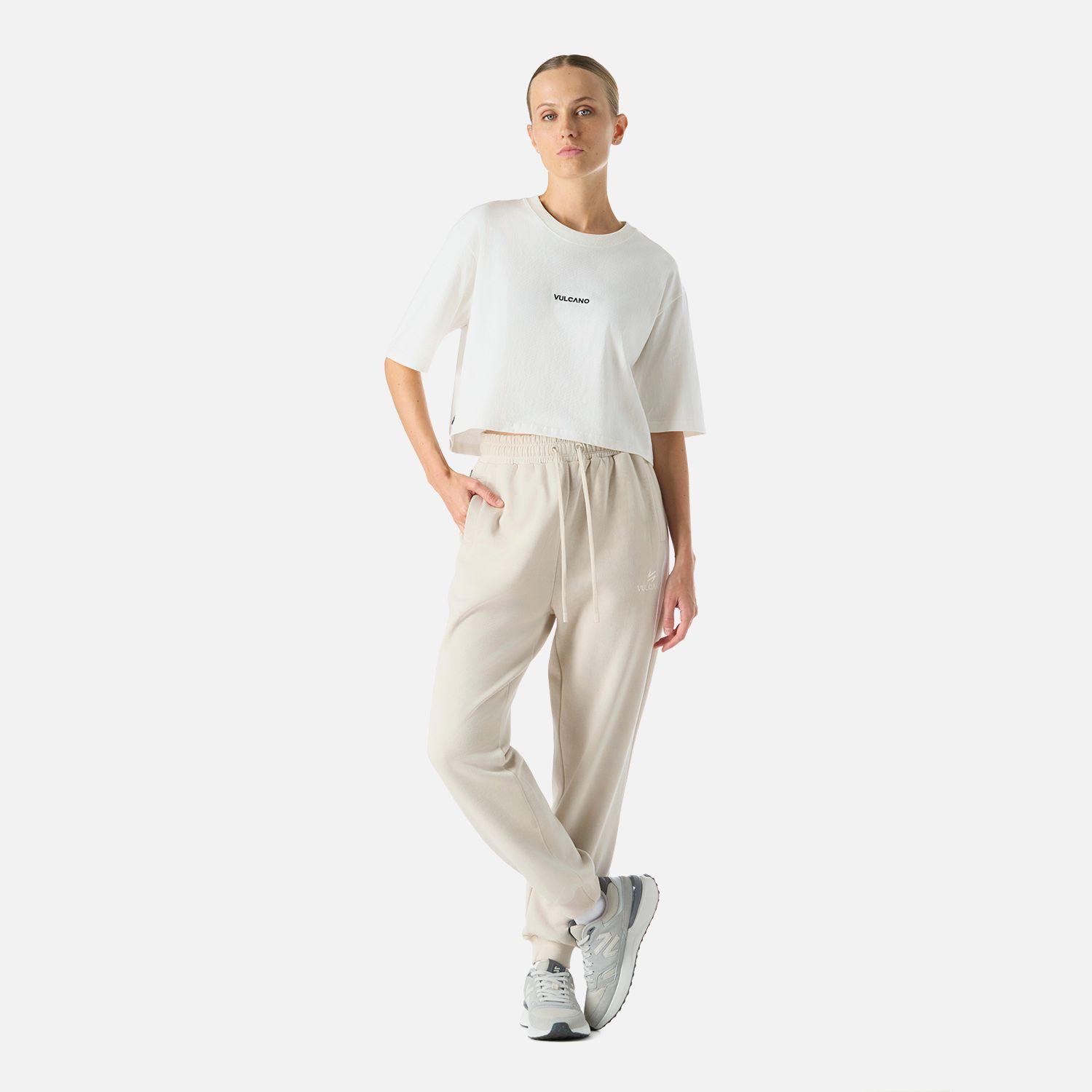 Pantalón Mujer Cool Down Jogger Pants Crema Vulcano-5