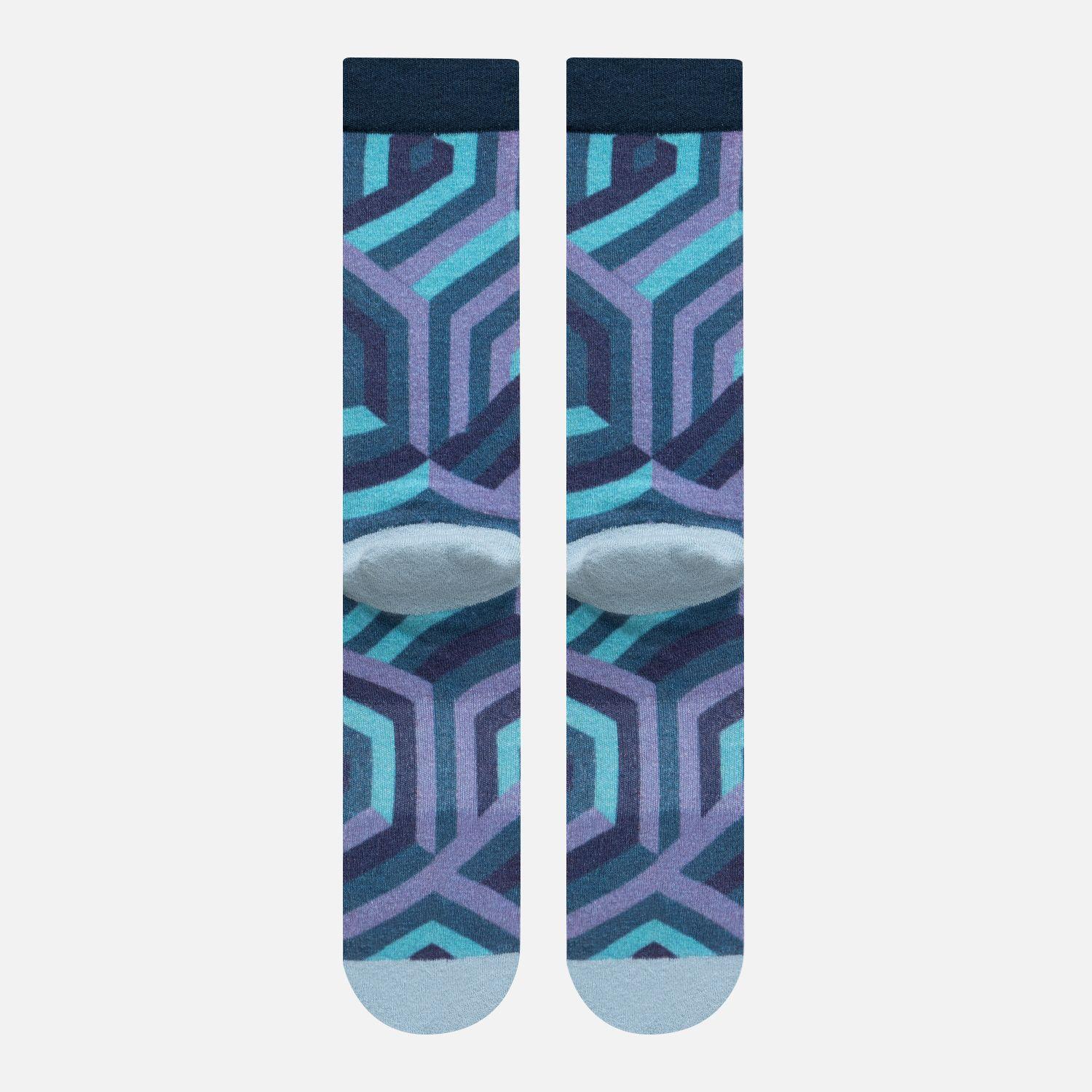 Calcetin Mujer Viajero Morado Haka Honu-2