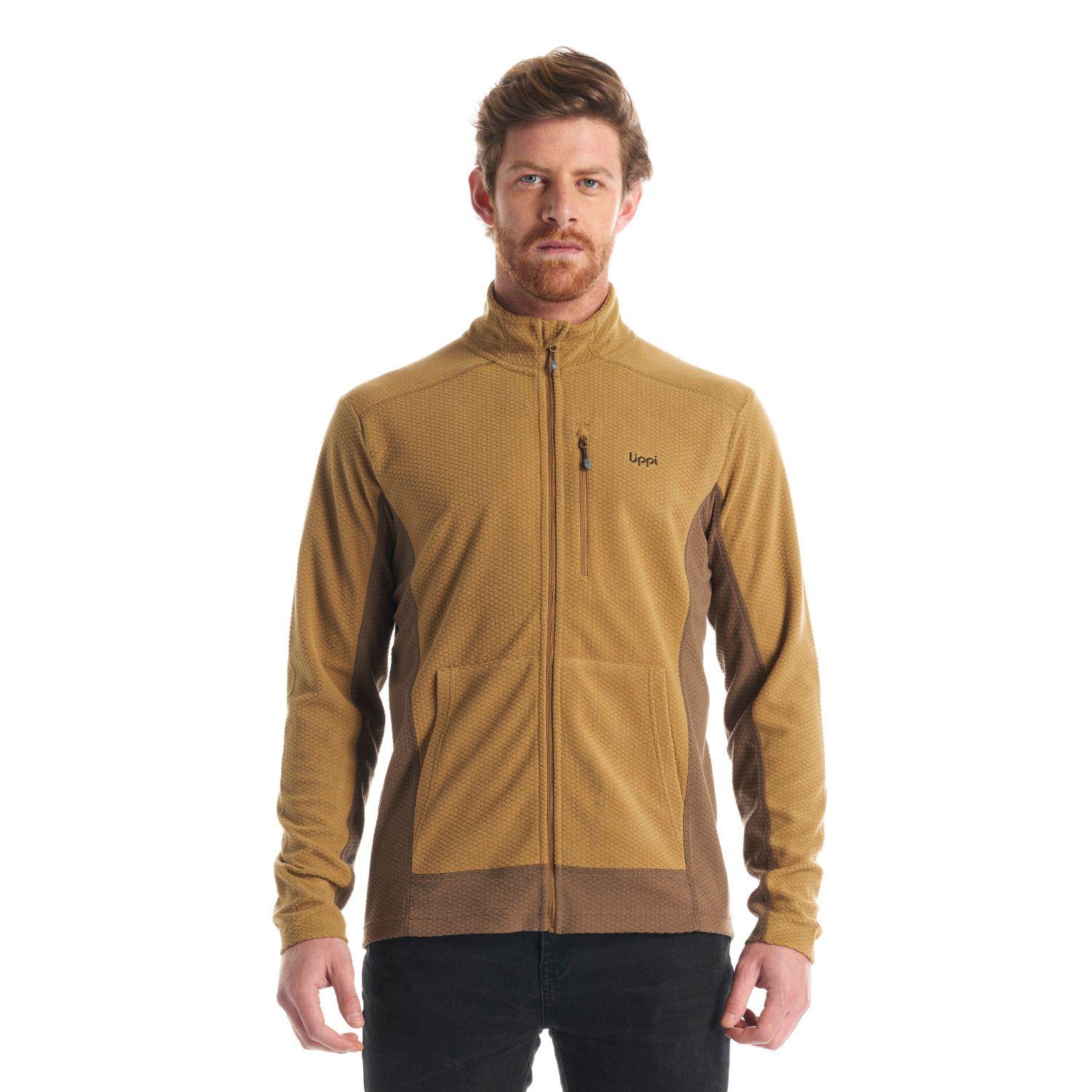 Poleron Hombre Numan Nano-F Jacket Cafe Pardo Lippi-1