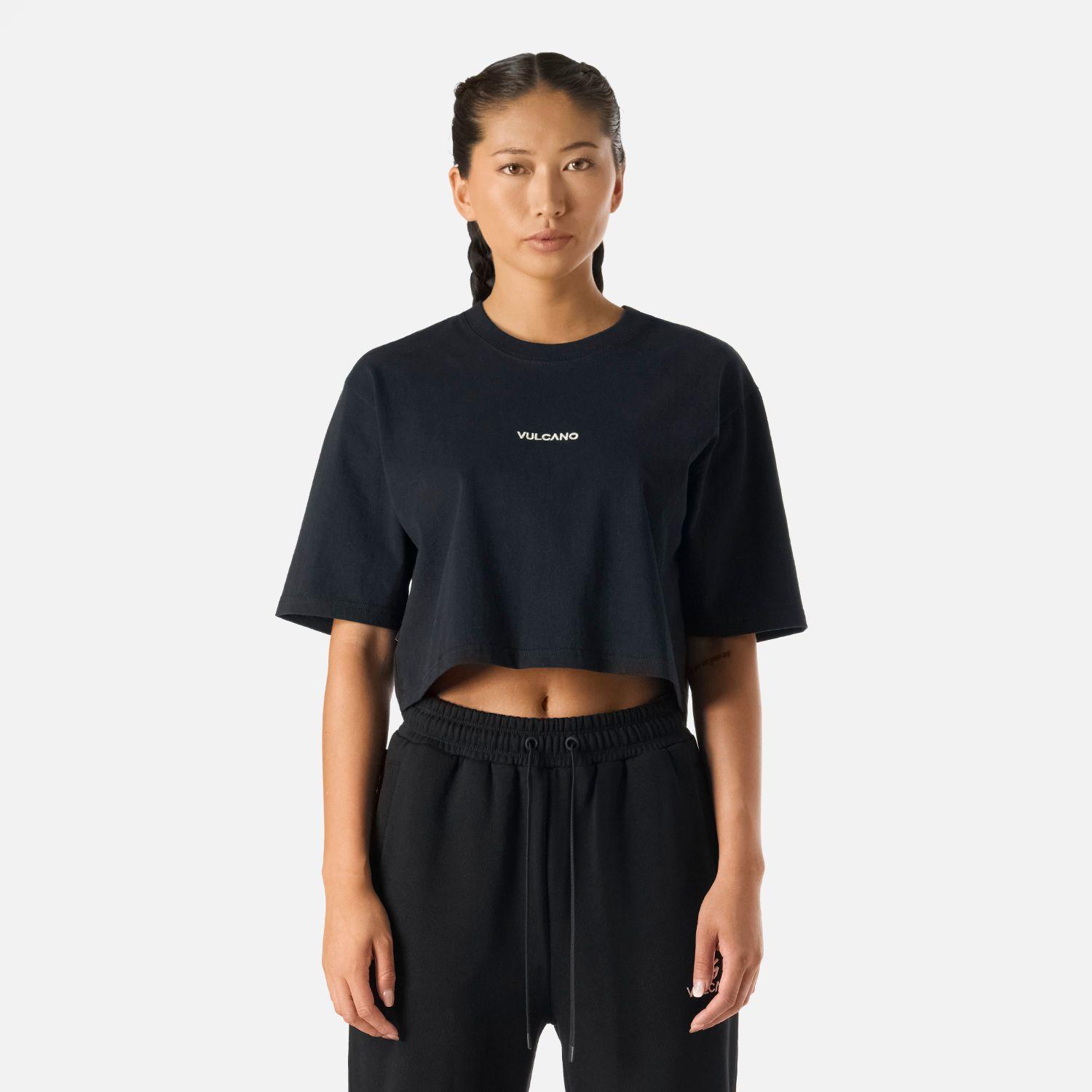 Polera crop casual manga corta mujer Cool Down-0