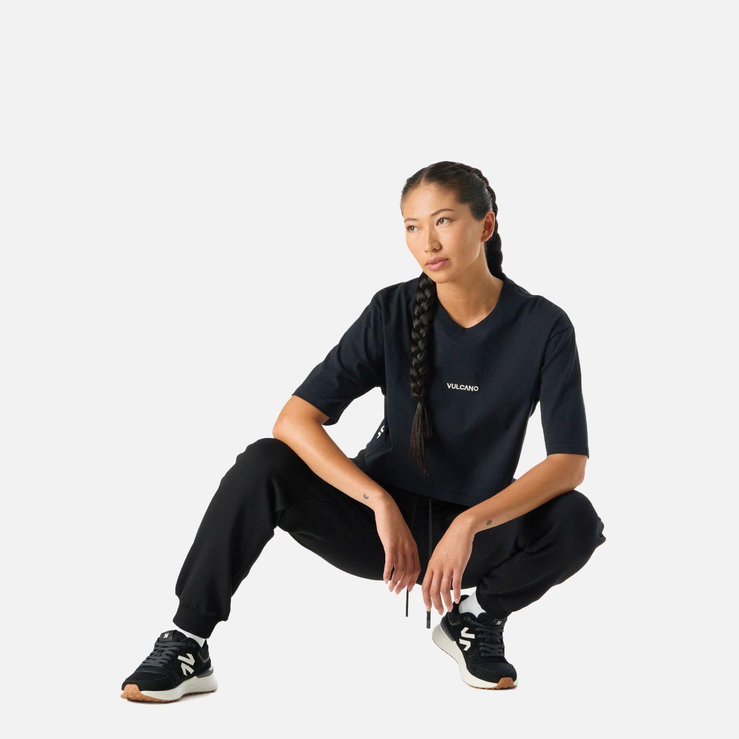 Polera crop casual manga corta mujer Cool Down-6