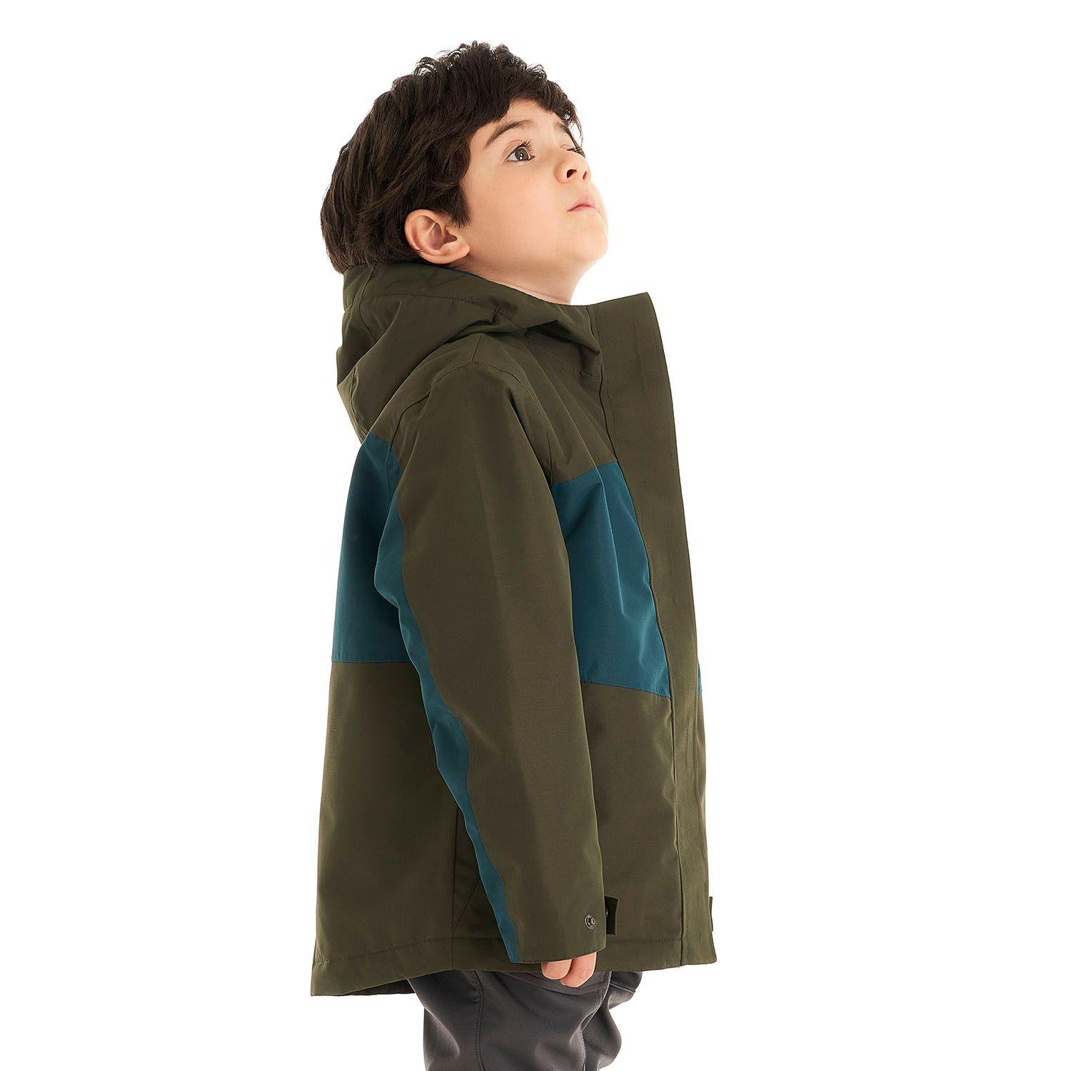 Chaqueta Niño Andes Snow B-Dry Hoody Jacket Verde Oscuro Lippi-3