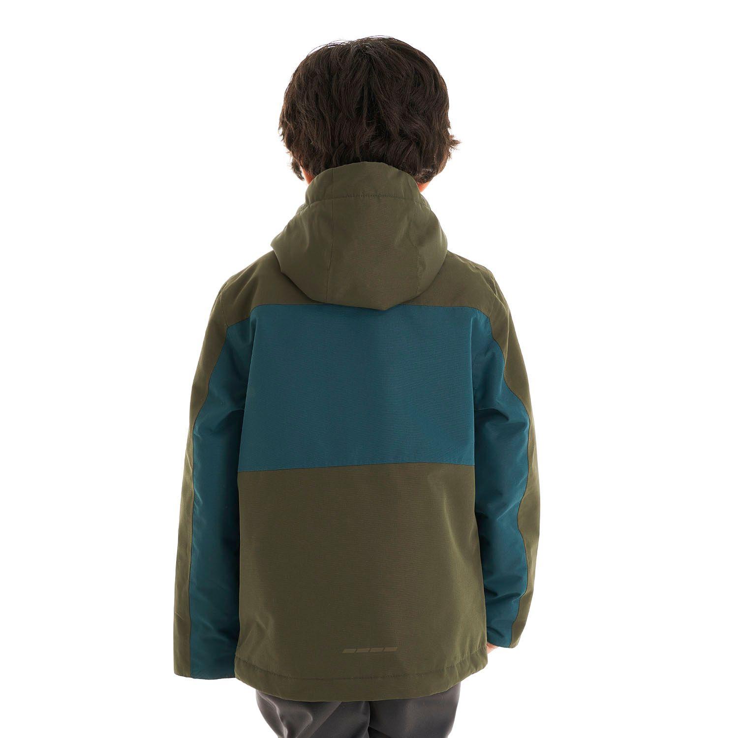Chaqueta Niño Andes Snow B-Dry Hoody Jacket Verde Oscuro Lippi-5