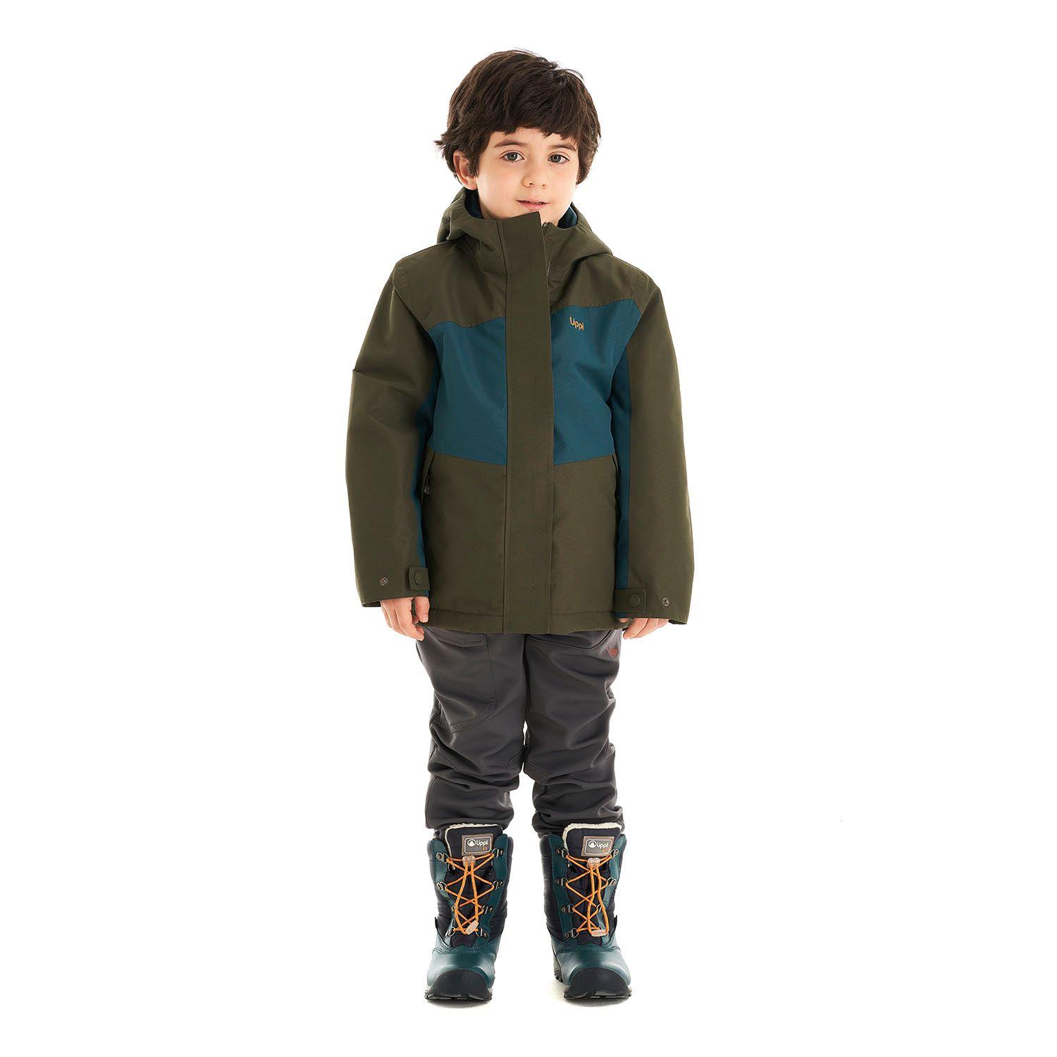 Chaqueta Niño Andes Snow B-Dry Hoody Jacket Verde Oscuro Lippi-8