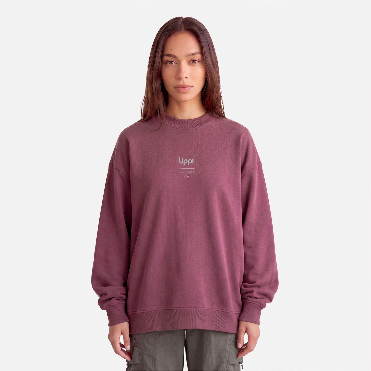 Polerón Mujer Ulmo Crewneck Sweatshirt Vino Lippi V27-0