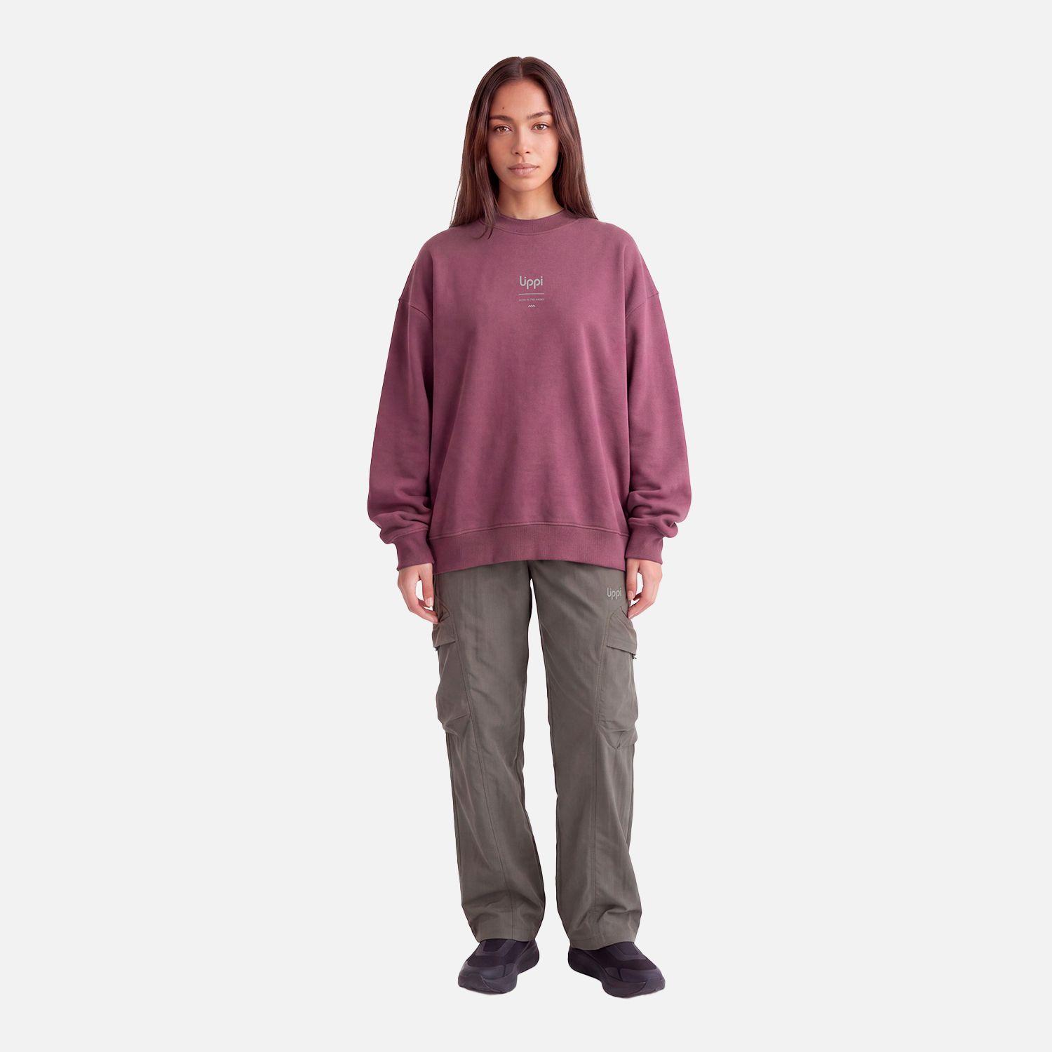 Polerón Mujer Ulmo Crewneck Sweatshirt Vino Lippi V27-4