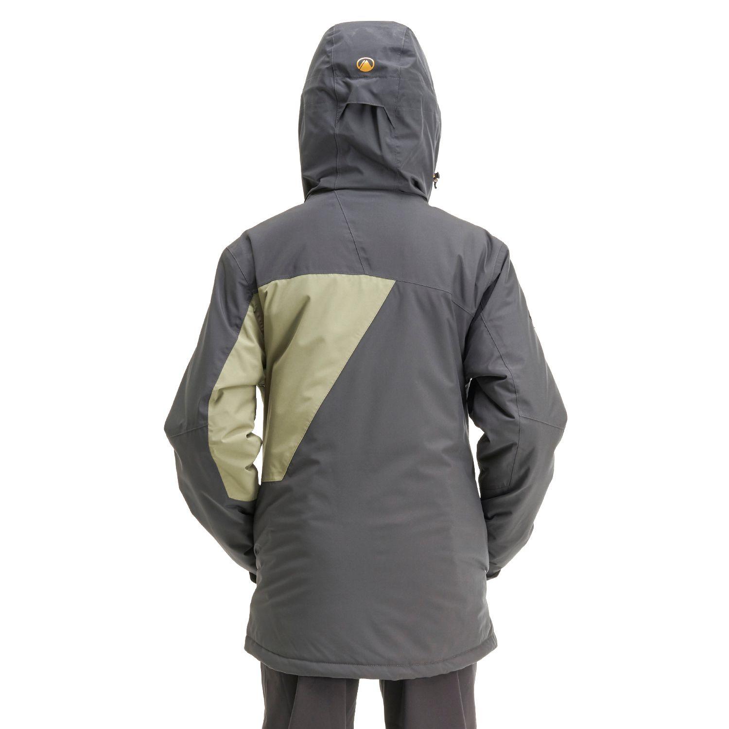 Chaqueta Teen Boy Shelter B-Dry Hoody Jacket Grafito / Verde Mate Lippi I22-3