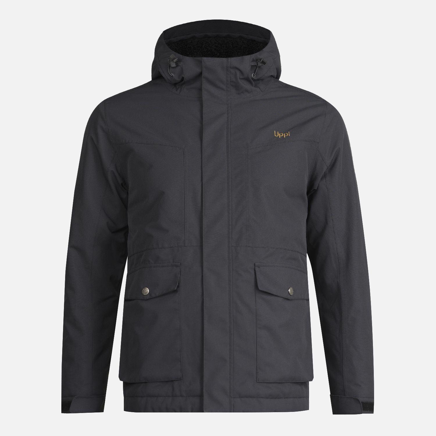 Chaqueta Teen Boy Roble B-Dry Hoody Jacket Negro Lippi I23-0