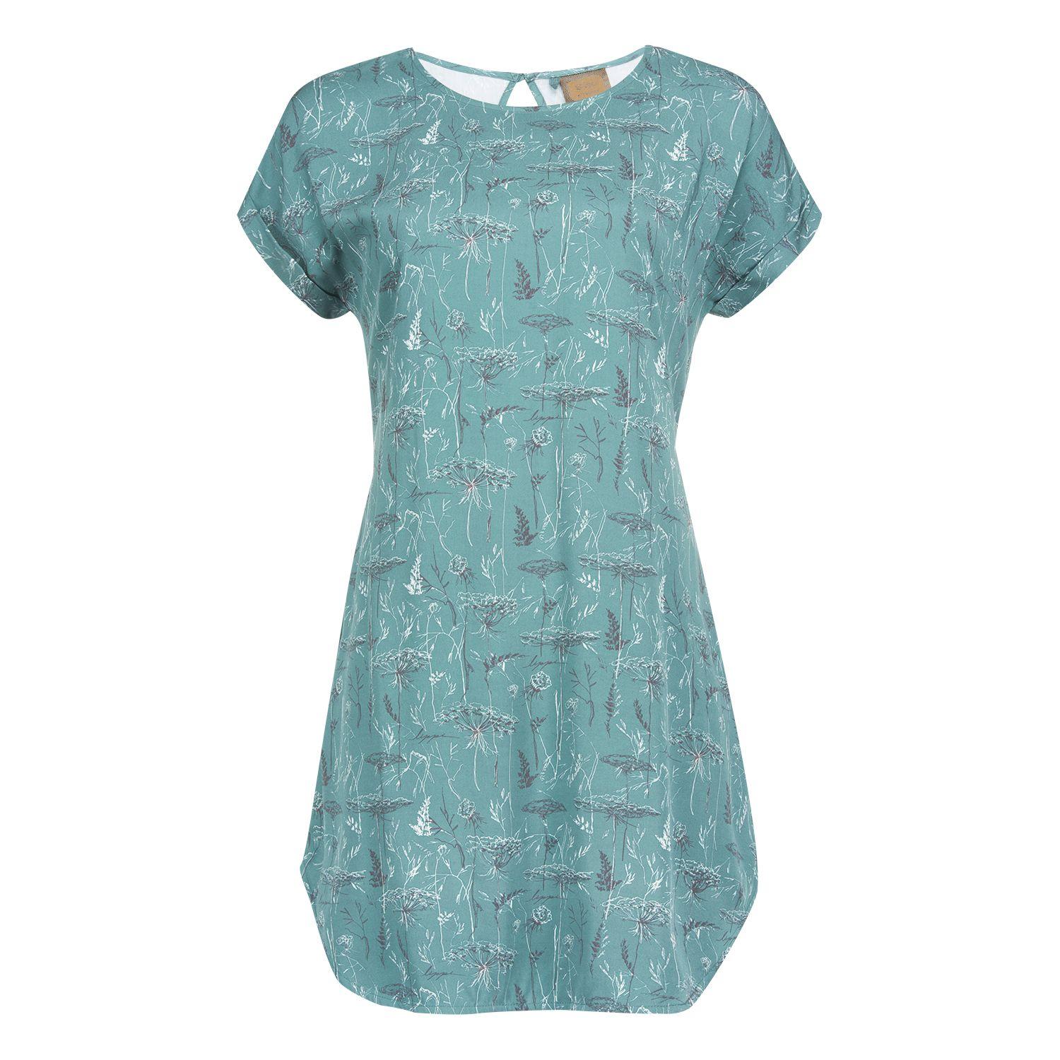 Vestido Mujer Sheer Dress Print Turquesa Lippi-0