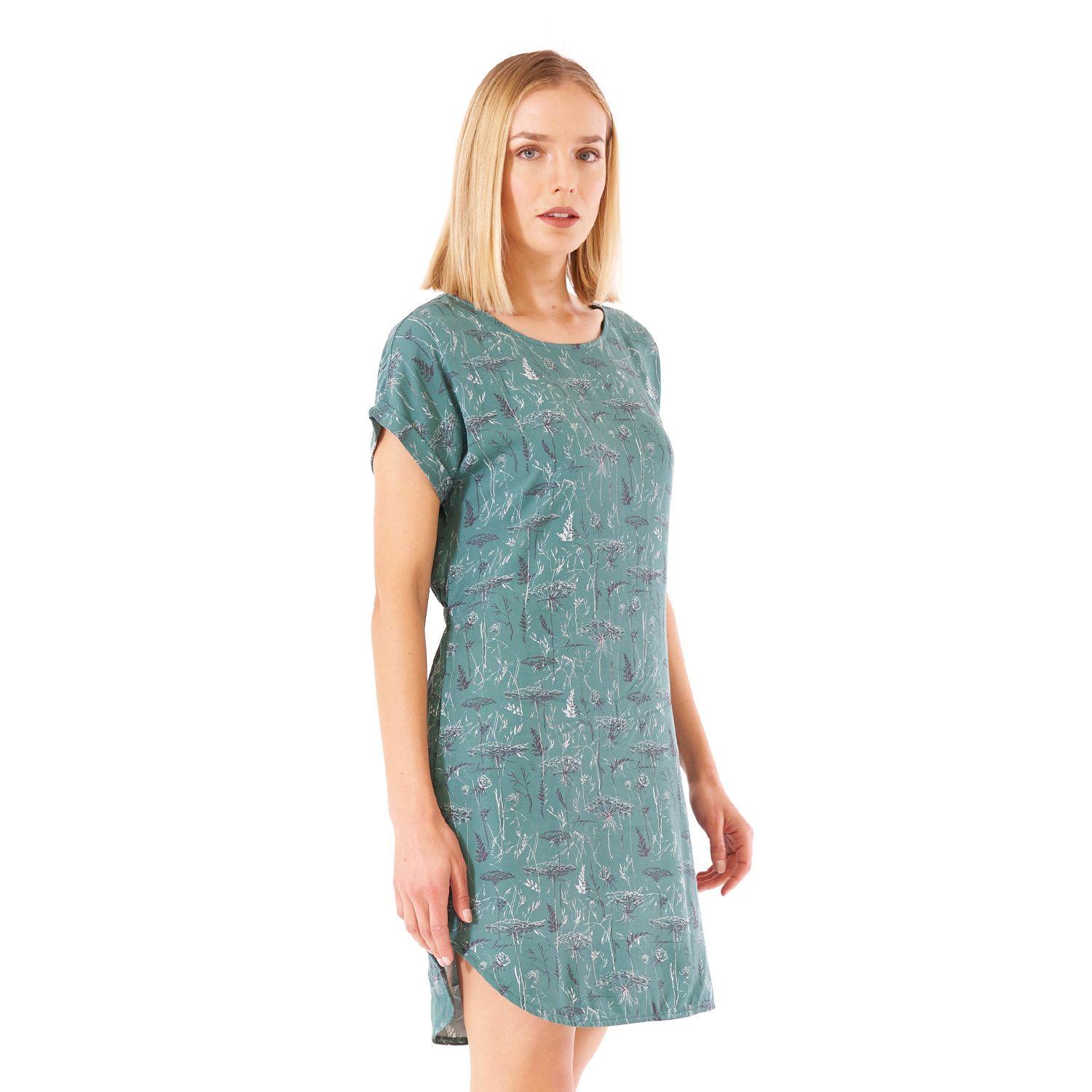 Vestido Mujer Sheer Dress Print Turquesa Lippi-2