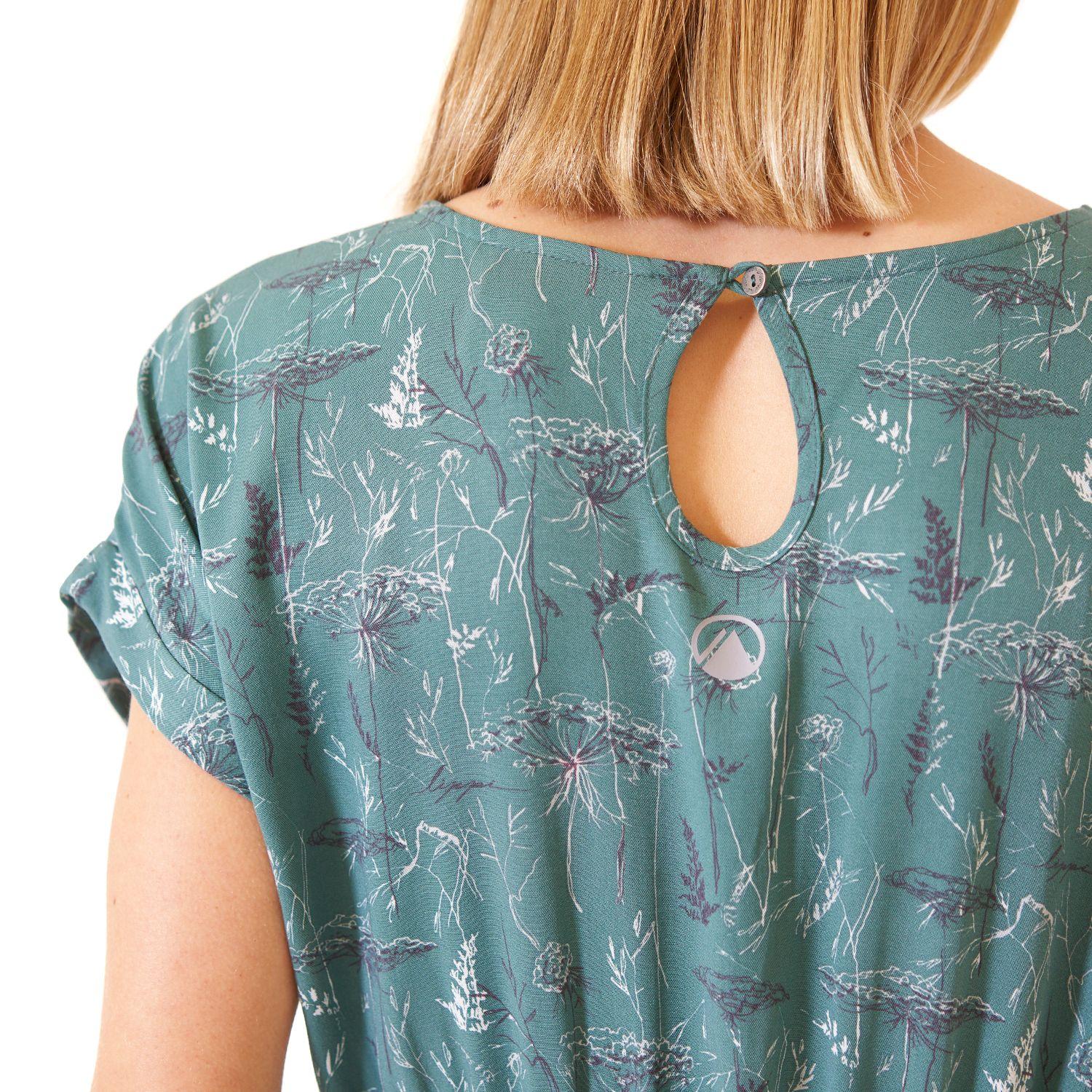 Vestido Mujer Sheer Dress Print Turquesa Lippi-5