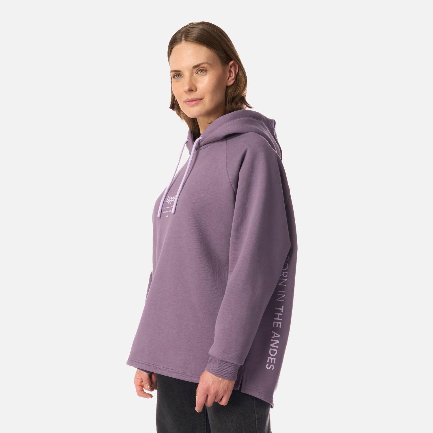 Polerón Mujer Heavy Duty Hoody Sweatshirt Violeta Lippi-1
