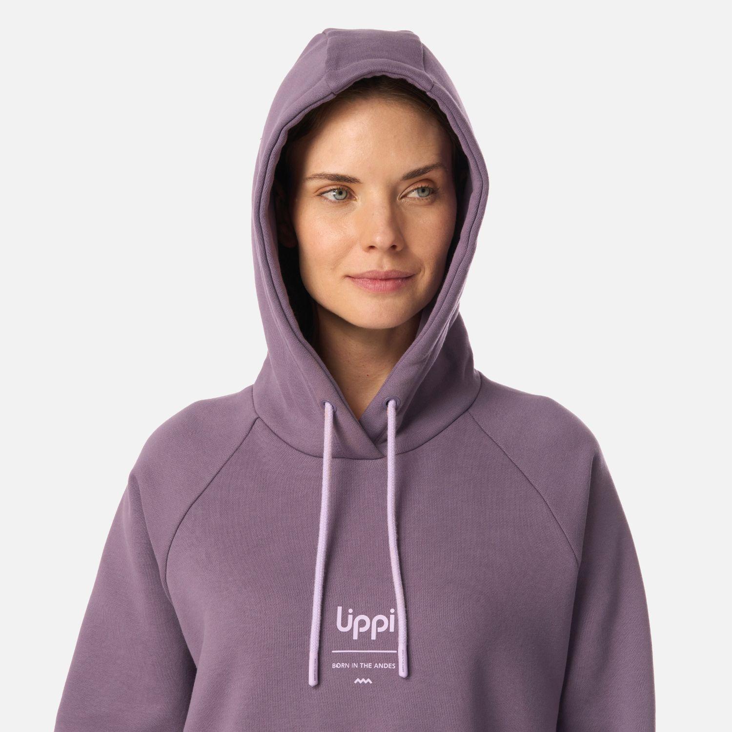 Polerón Mujer Heavy Duty Hoody Sweatshirt Violeta Lippi-3