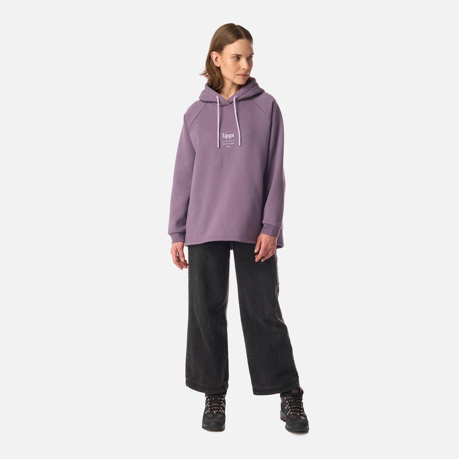 Polerón Mujer Heavy Duty Hoody Sweatshirt Violeta Lippi-5