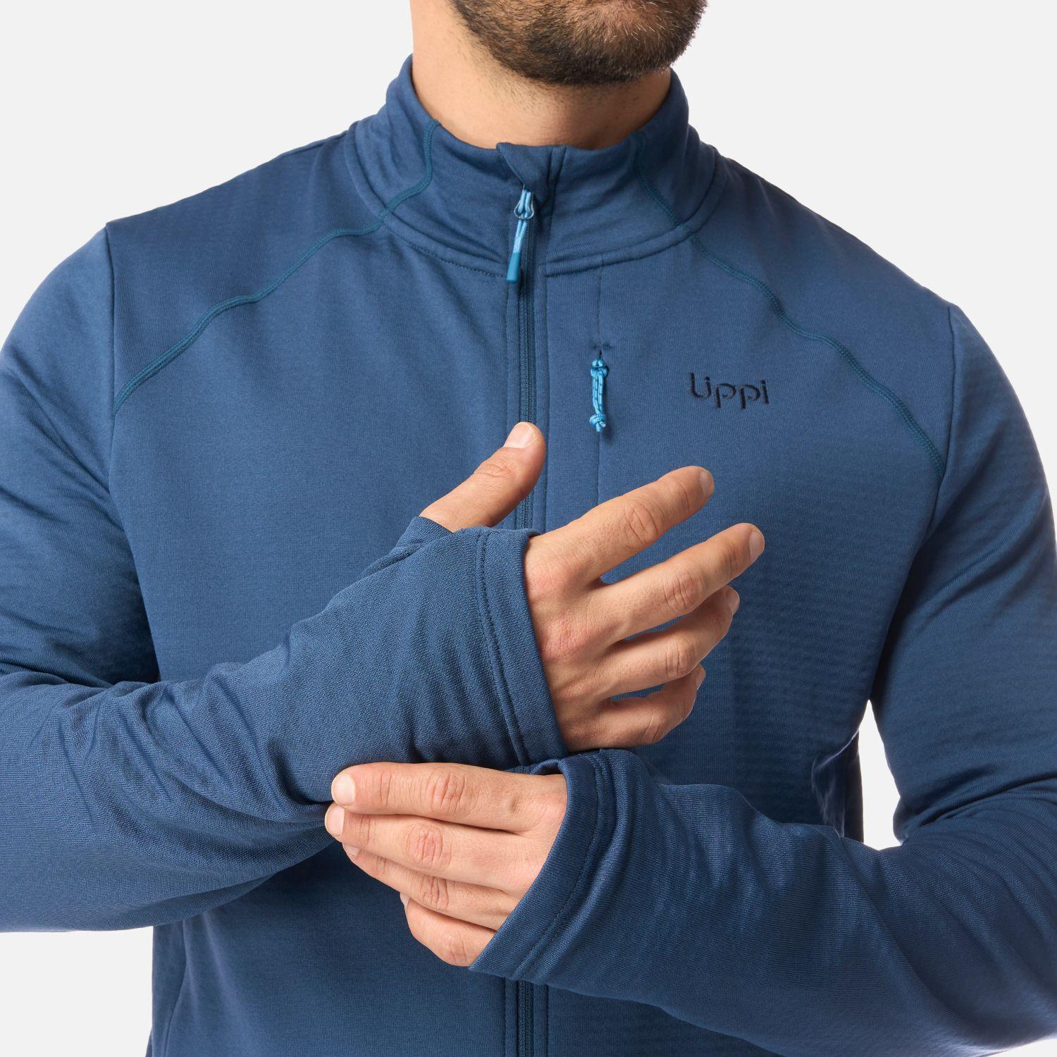 Polerón Hombre Viedma 1000 Nano-F Full Zip Azul Oscuro Lippi-4