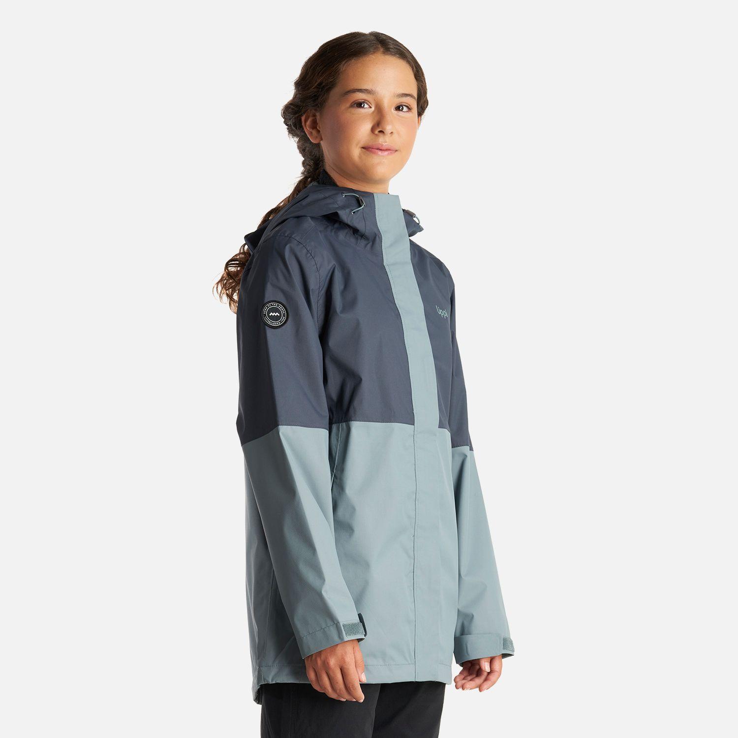 Chaqueta Teen Girl Blizzard B-Dry Hoody Jacket Azul Marino Verde Grisaceo Lippi I23-2