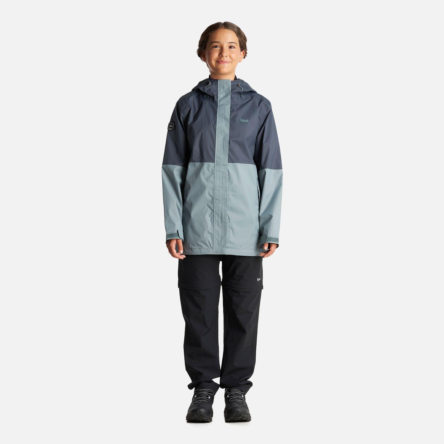 Chaqueta Teen Girl Blizzard B-Dry Hoody Jacket Azul Marino Verde Grisaceo Lippi I23-7