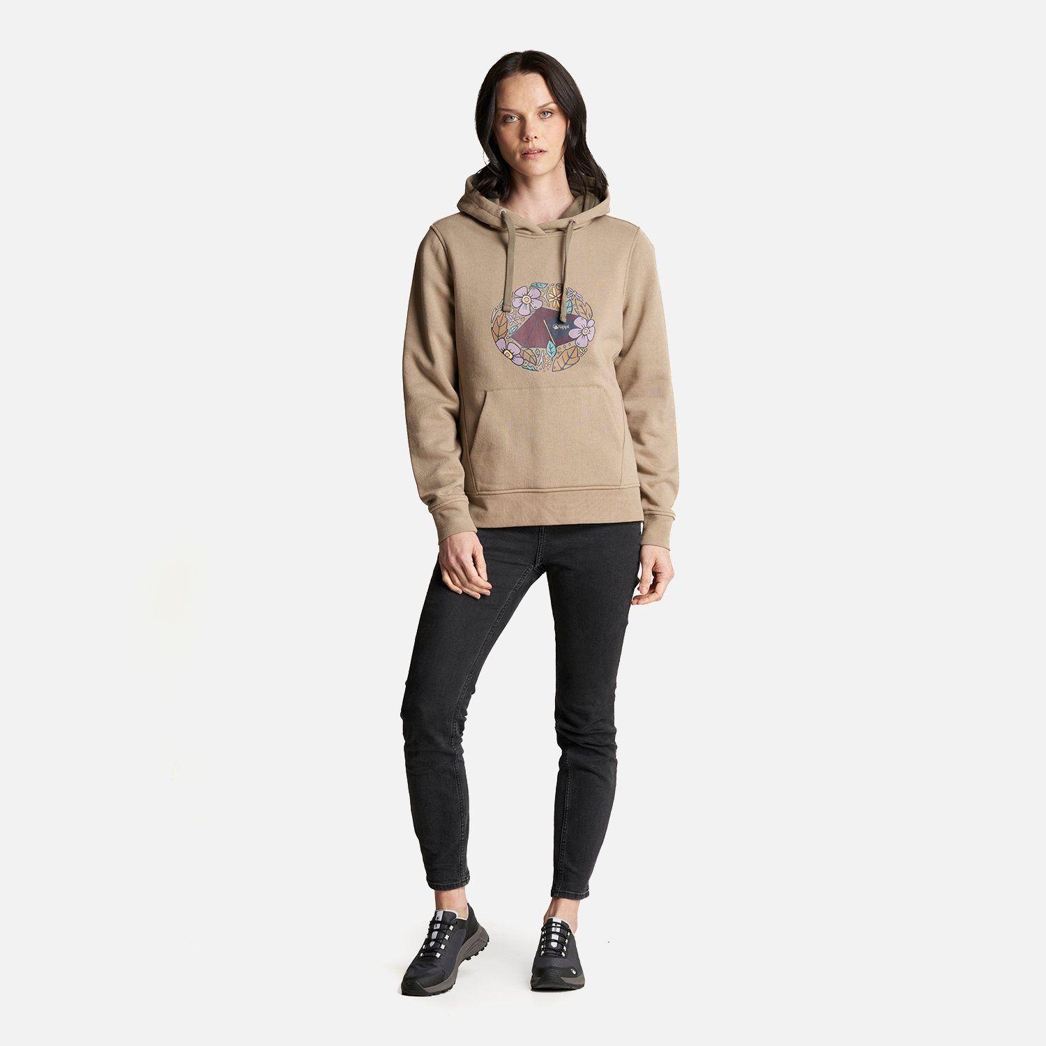 Poleron Mujer Insigne Hoody Sweatshirt Taupe Lippi-7