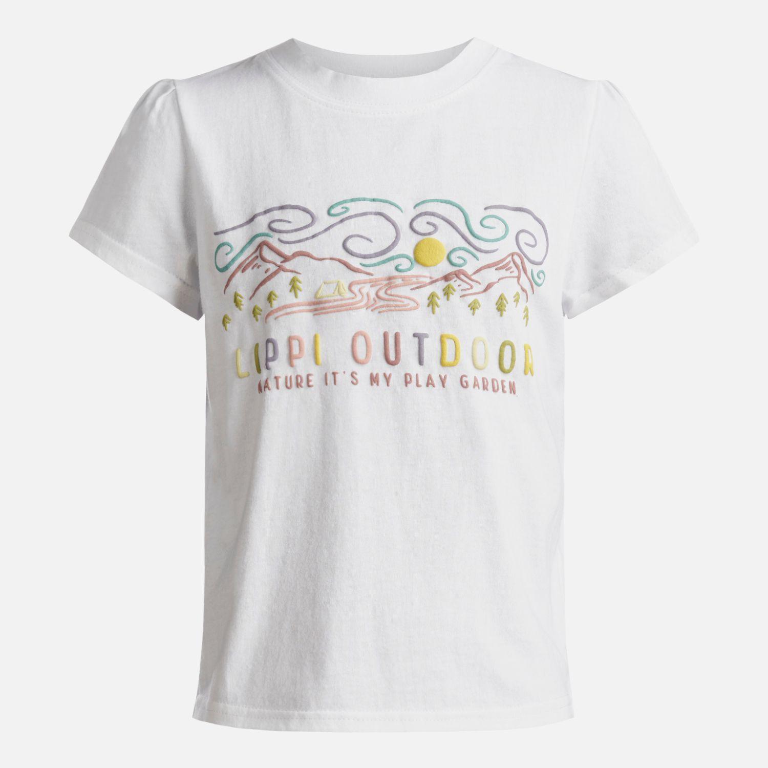 Polera Niña Play Garden T-Shirt Blanco Lippi-0