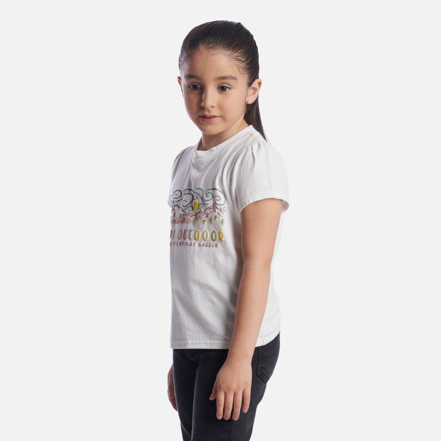 Polera Niña Play Garden T-Shirt Blanco Lippi-2