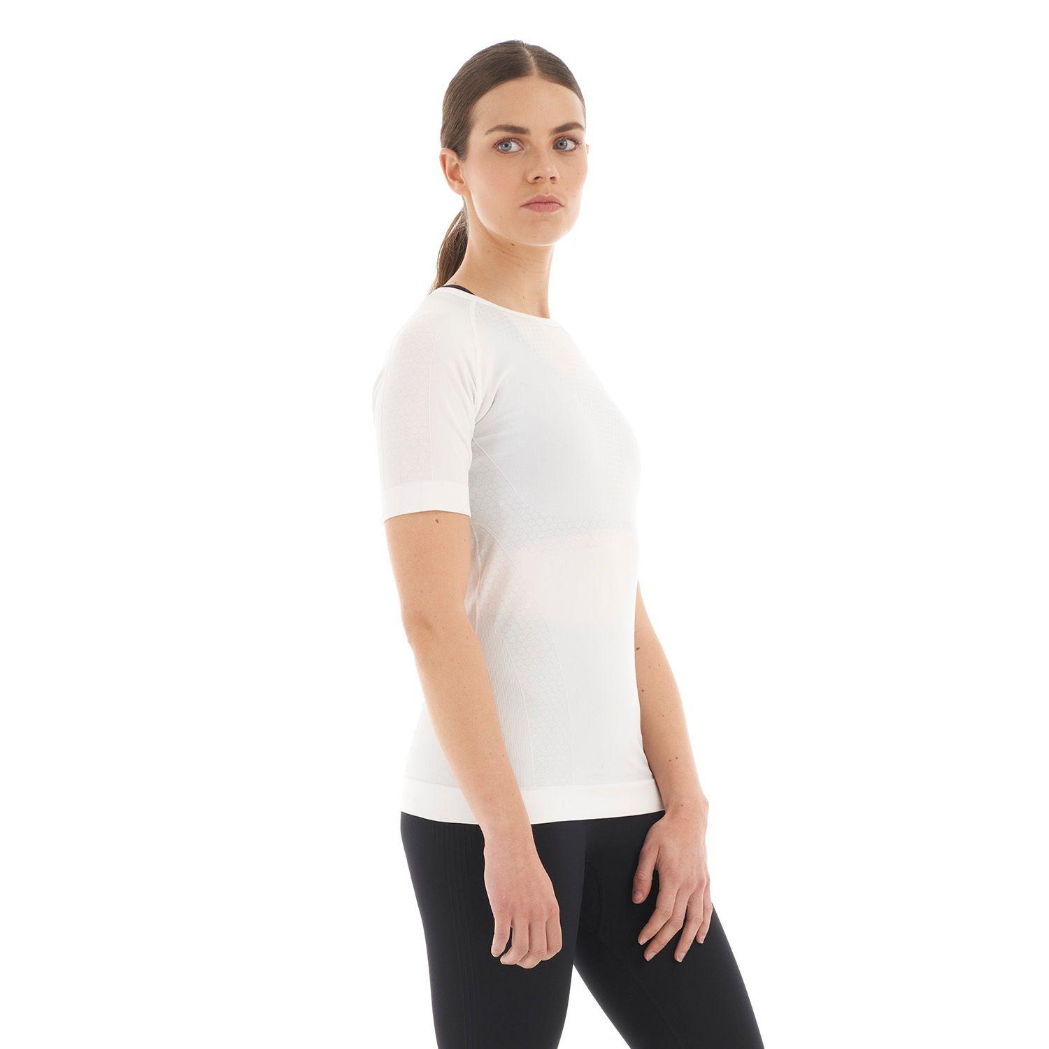 Primera Capa Mujer Skintec 1000 Seamless Short Sleeve Blanco Lippi-2