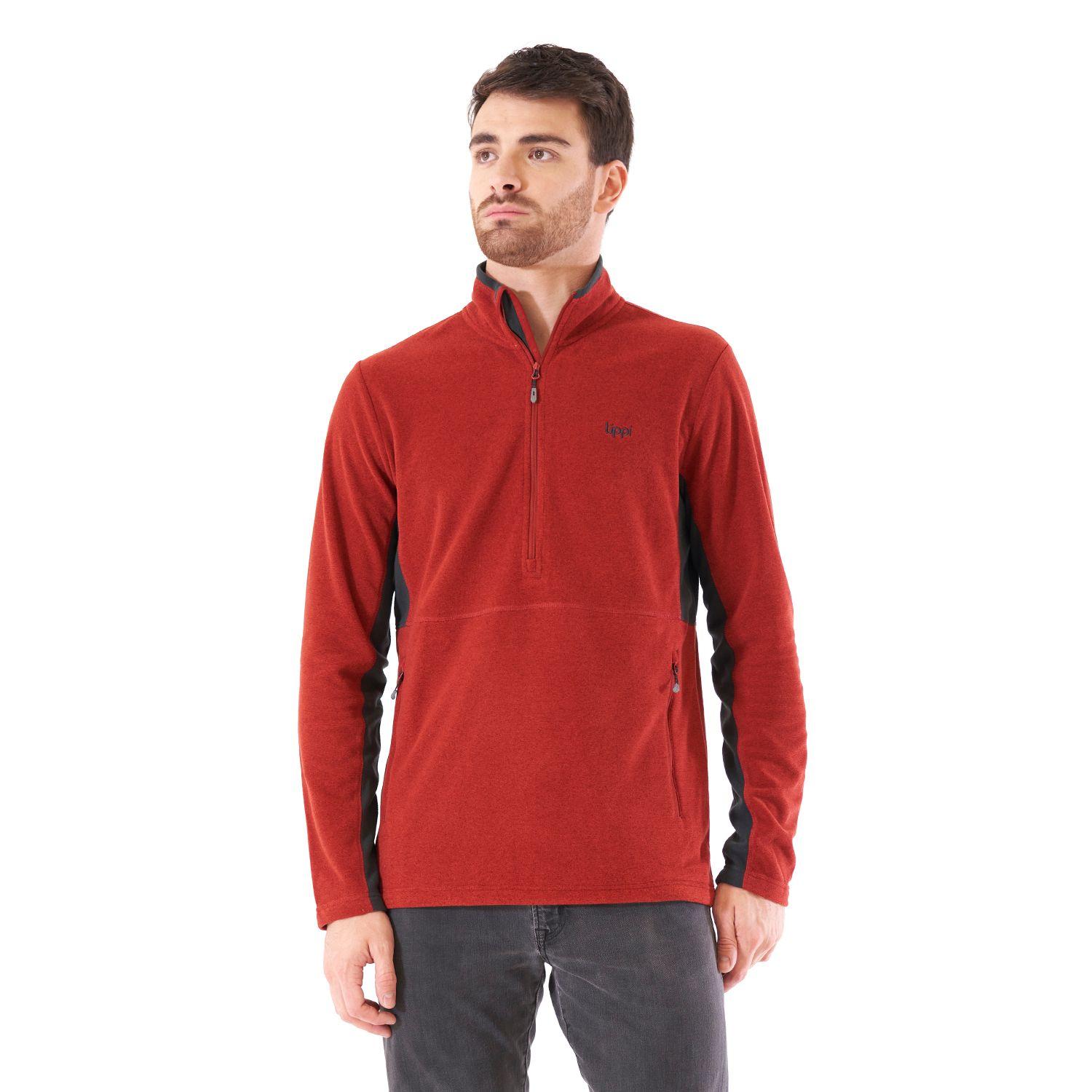 Poleron Hombre Lighter Nano-F 14 Zip Terracota Lippi-1