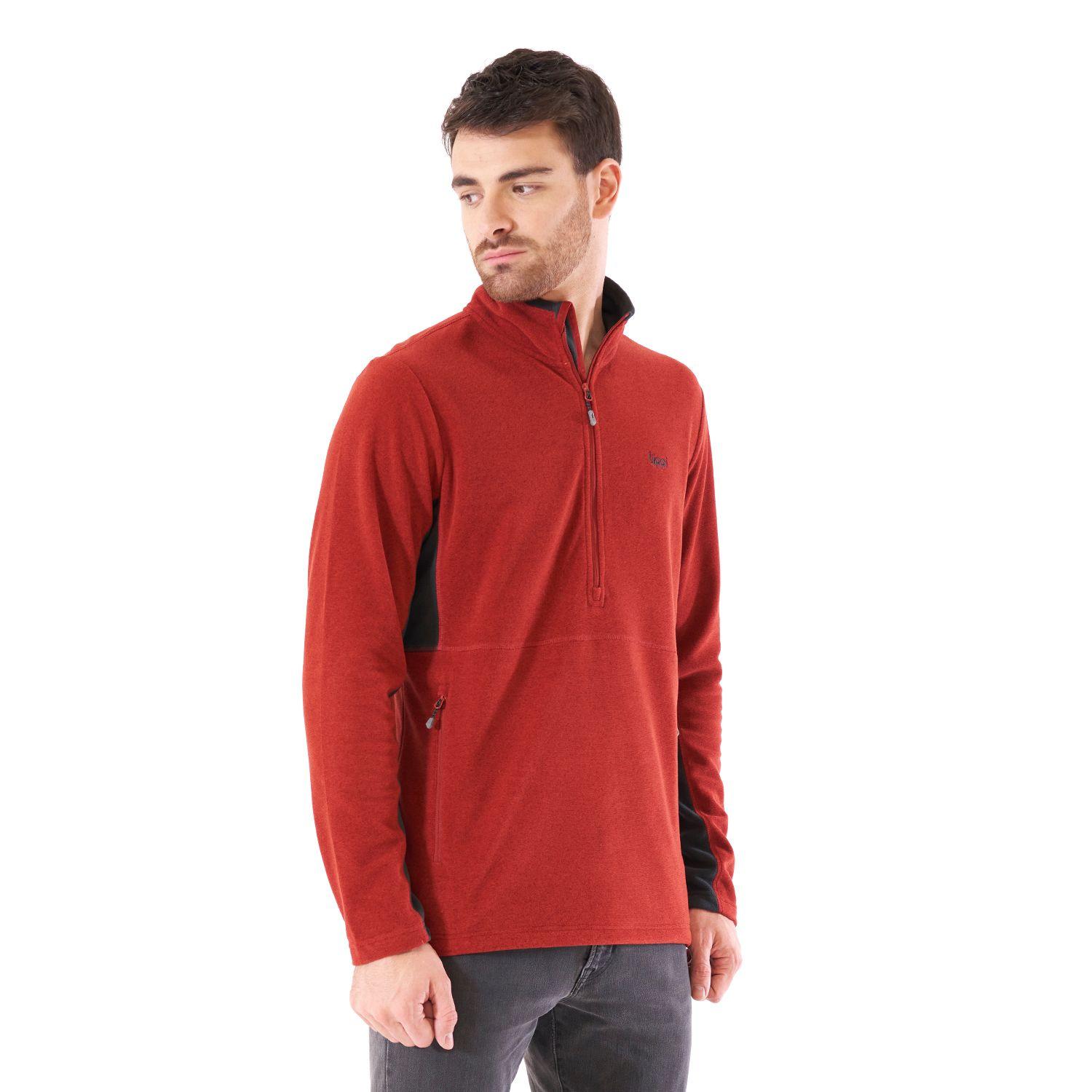 Poleron Hombre Lighter Nano-F 14 Zip Terracota Lippi-2